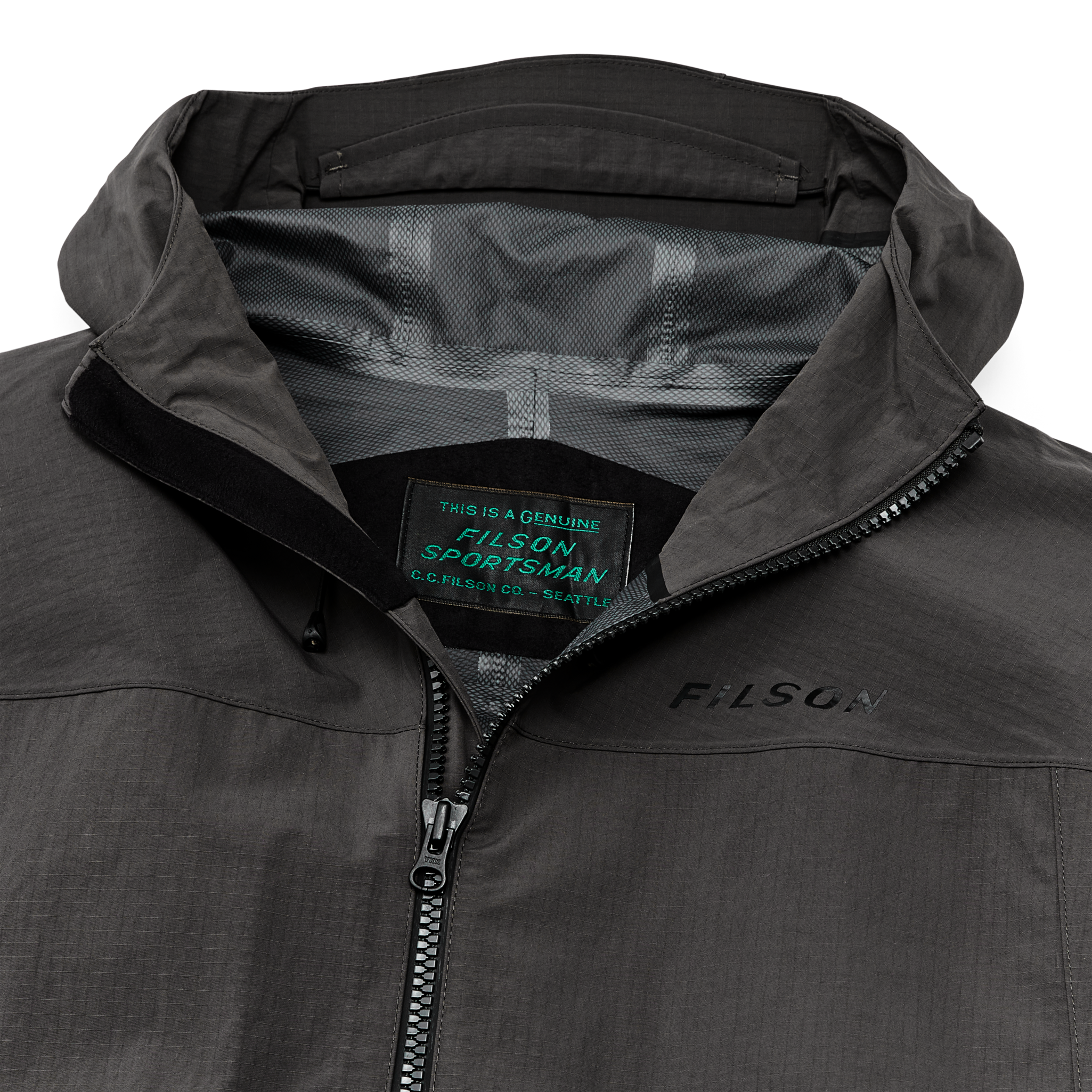 Alternate view of the Cozyhomegoodmark Swiftwater Rain Jacket - Raven