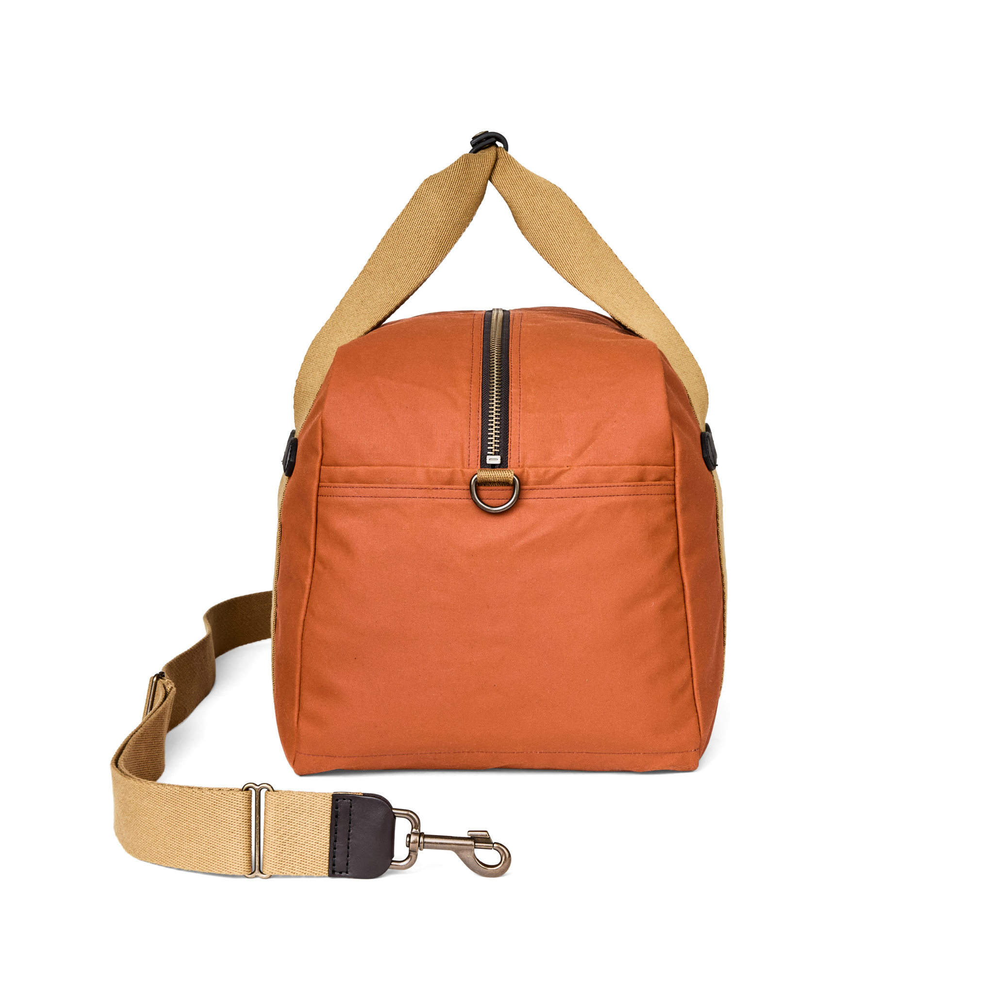 Medium Tin Cloth Duffle Bag - Rust
