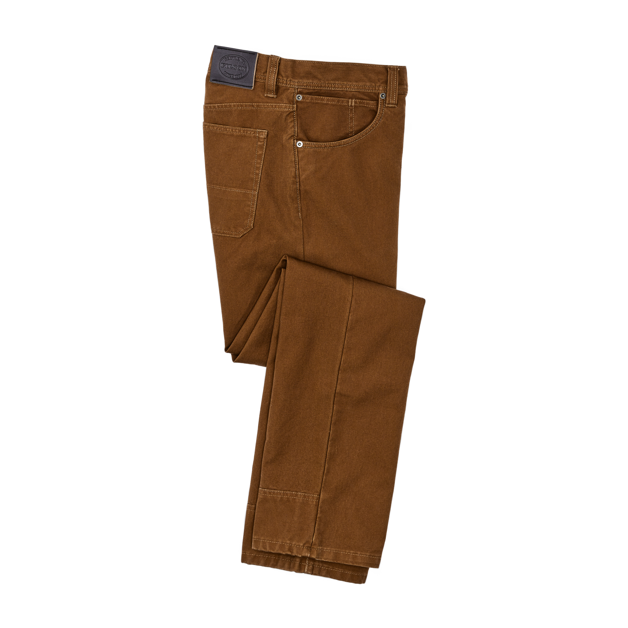 Front-facing image of the Cozyhomegoodmark Dry Tin Cloth 5-pocket Pants - Whiskey