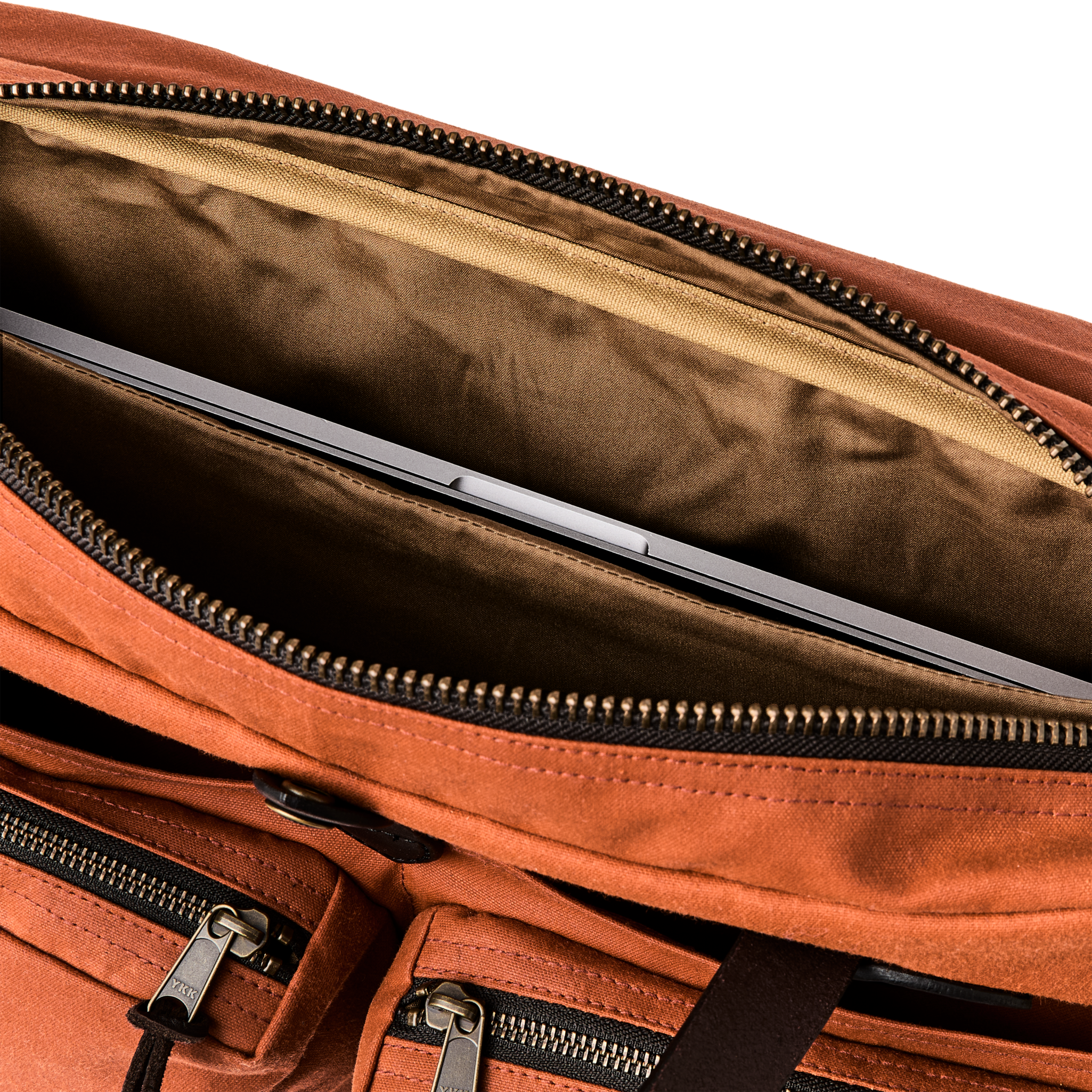 Alternate view of the Cozyhomegoodmark 24 Hour Tin Cloth Briefcase - Rust