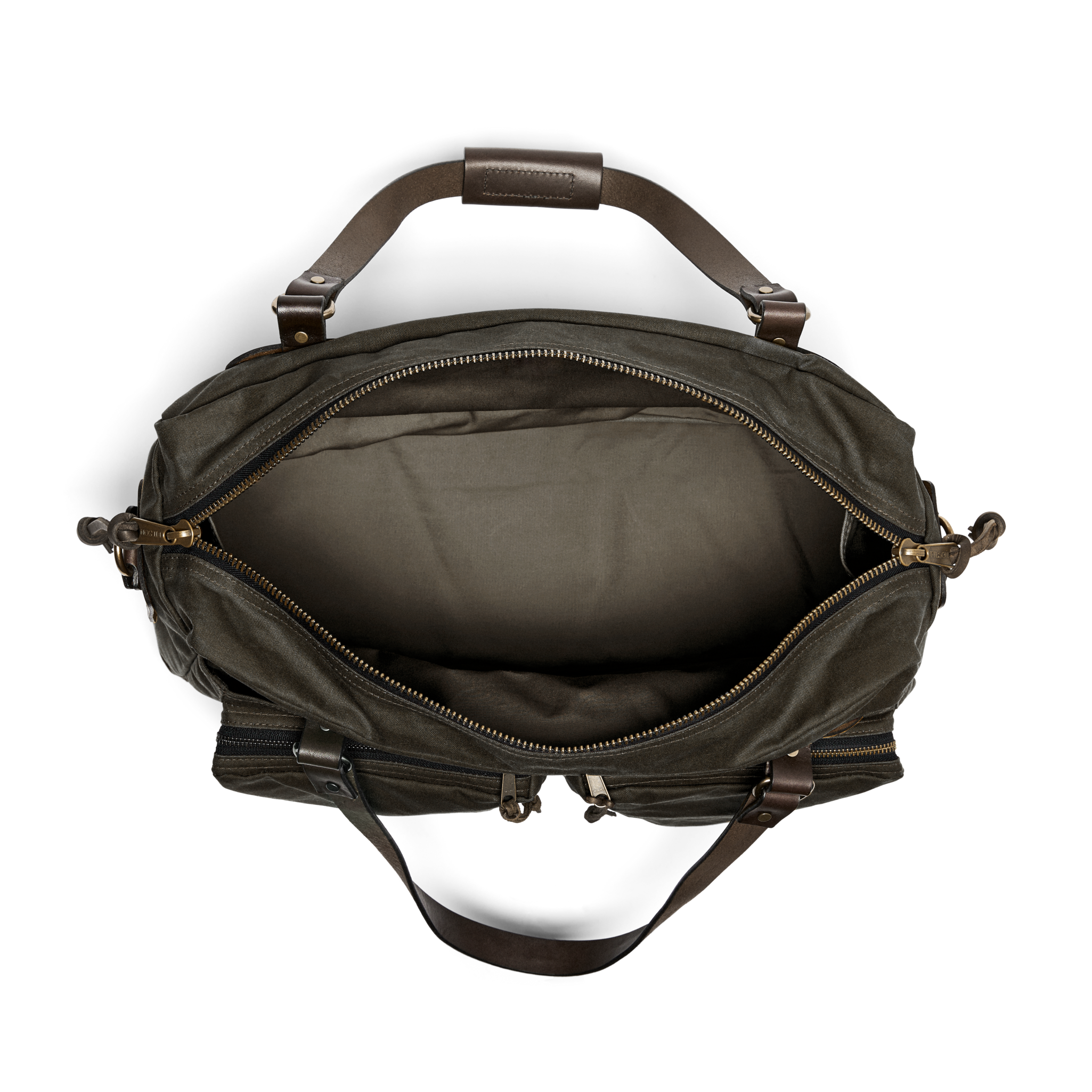 Alternate view of the Cozyhomegoodmark 48 Hour Tin Cloth Duffle Bag - Otter Green