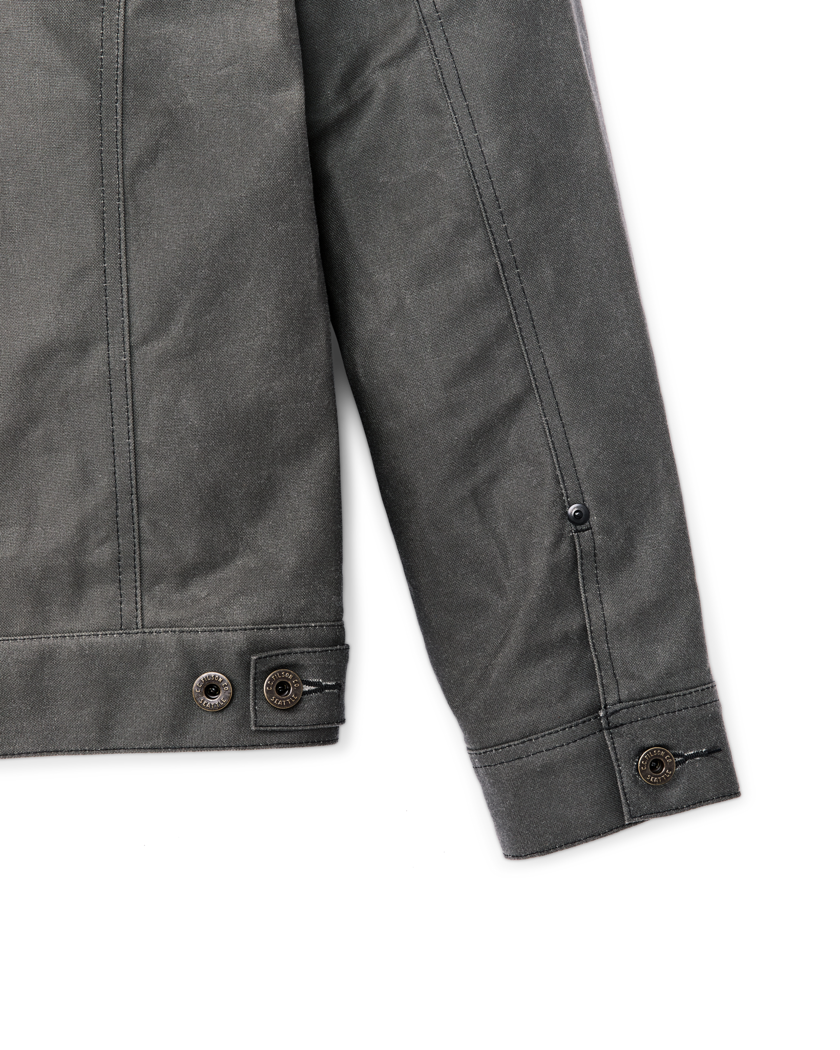 Tin Cloth Short Lined Cruiser Jacket - Castor Gray
