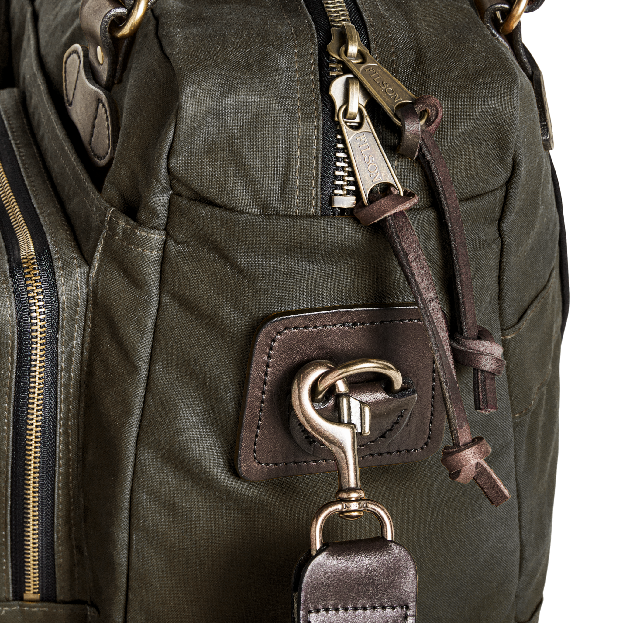 Alternate view of the Cozyhomegoodmark 48 Hour Tin Cloth Duffle Bag - Otter Green