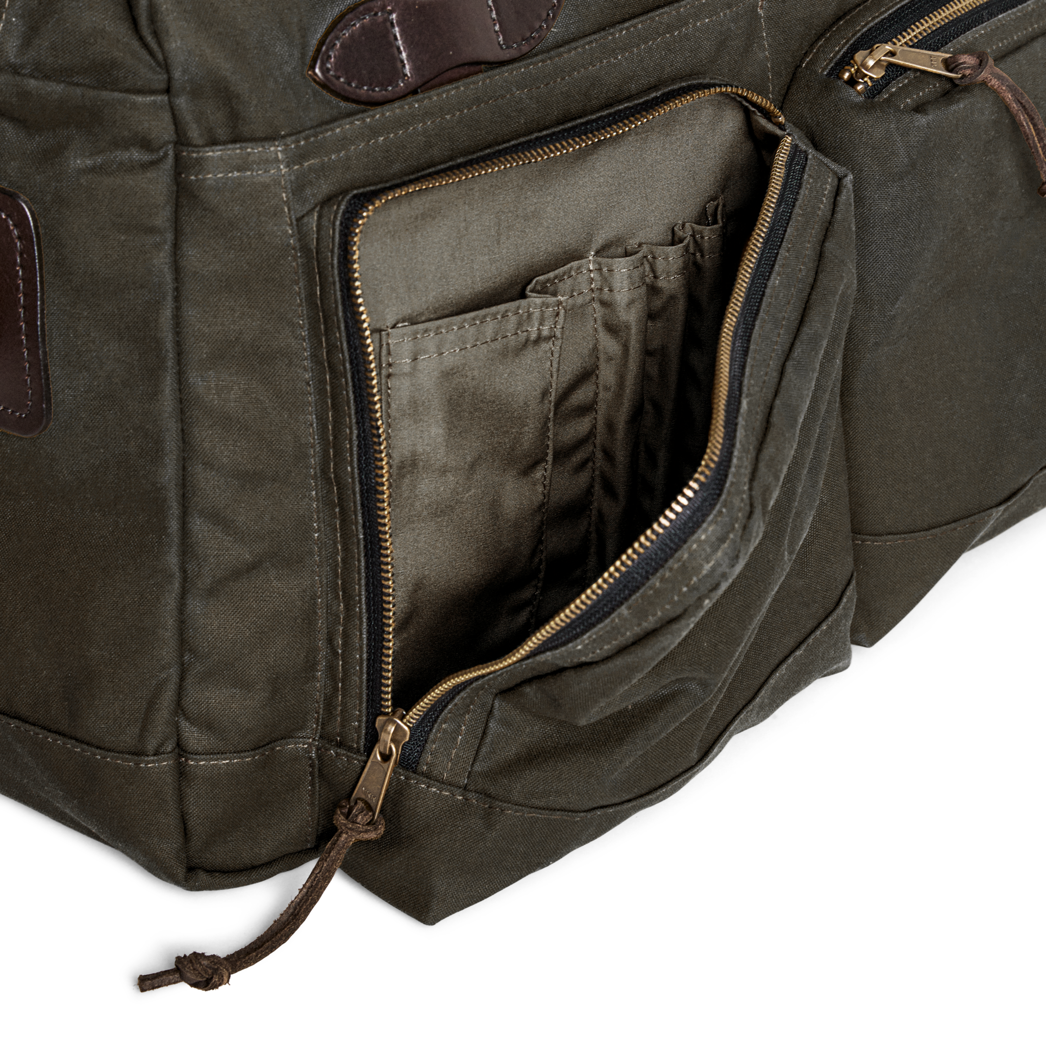 Alternate view of the Cozyhomegoodmark 48 Hour Tin Cloth Duffle Bag - Otter Green