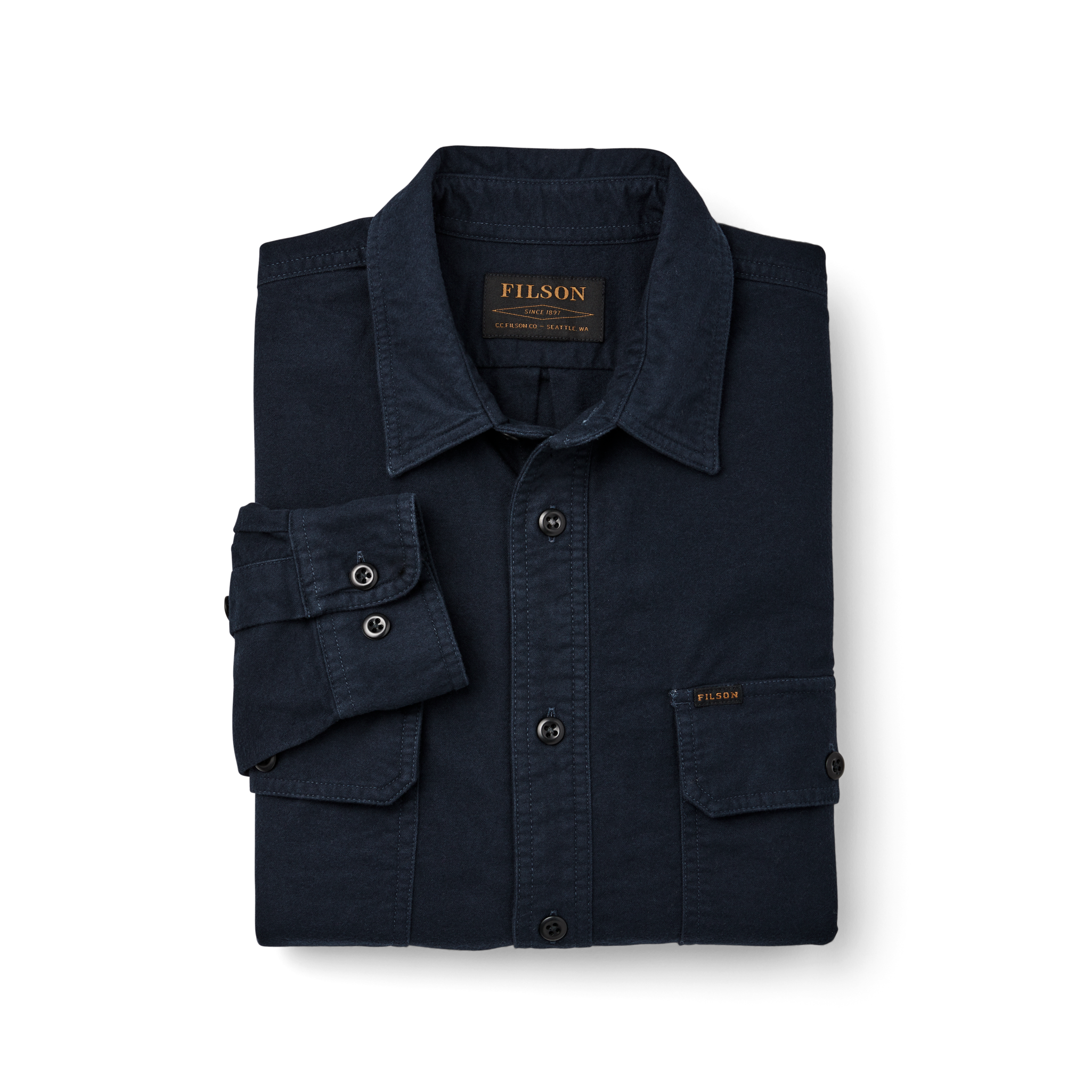 Alternate view of the Cozyhomegoodmark Field Flannel Shirt - Night Blue