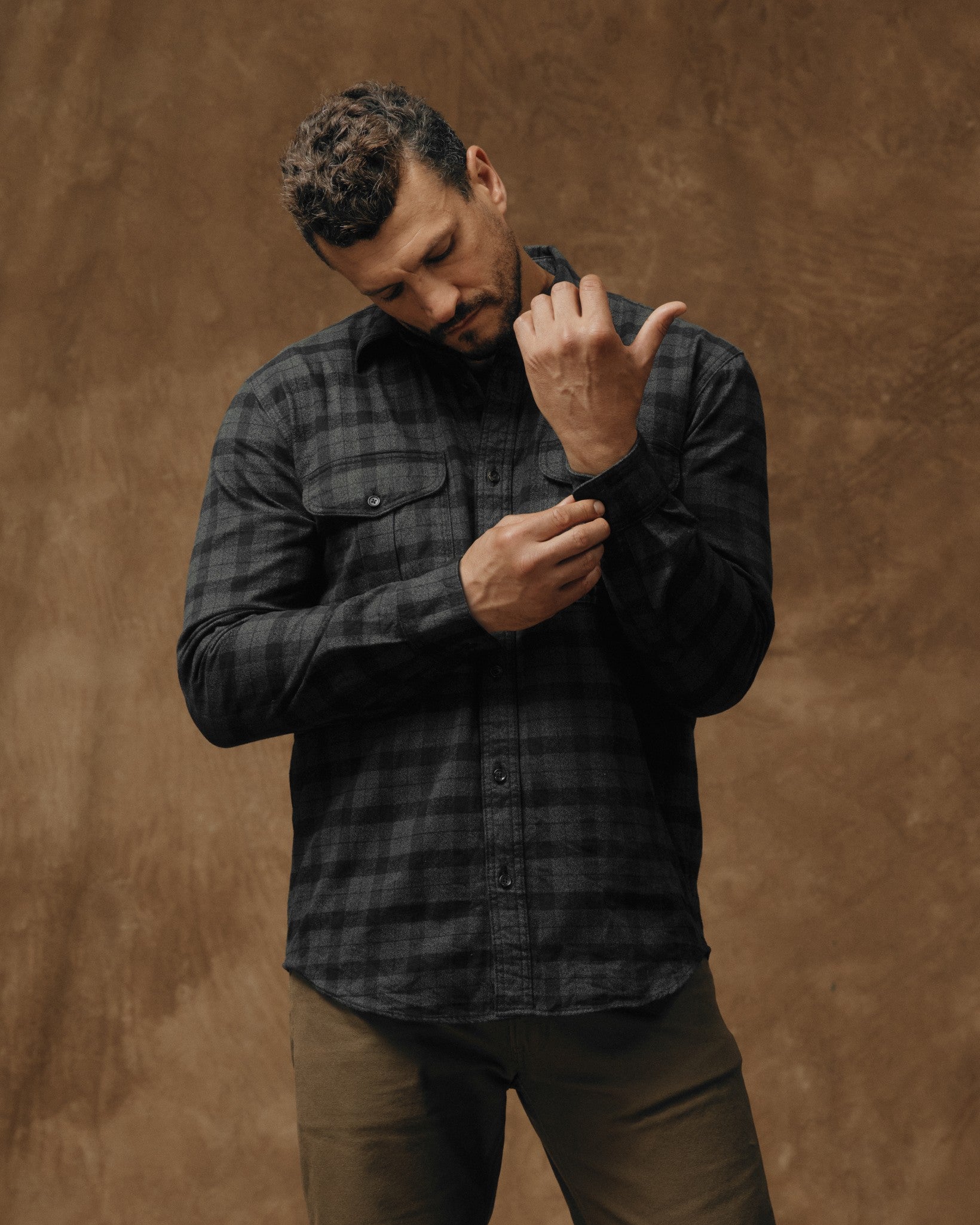 Samir is 6'2" wearing a size Medium