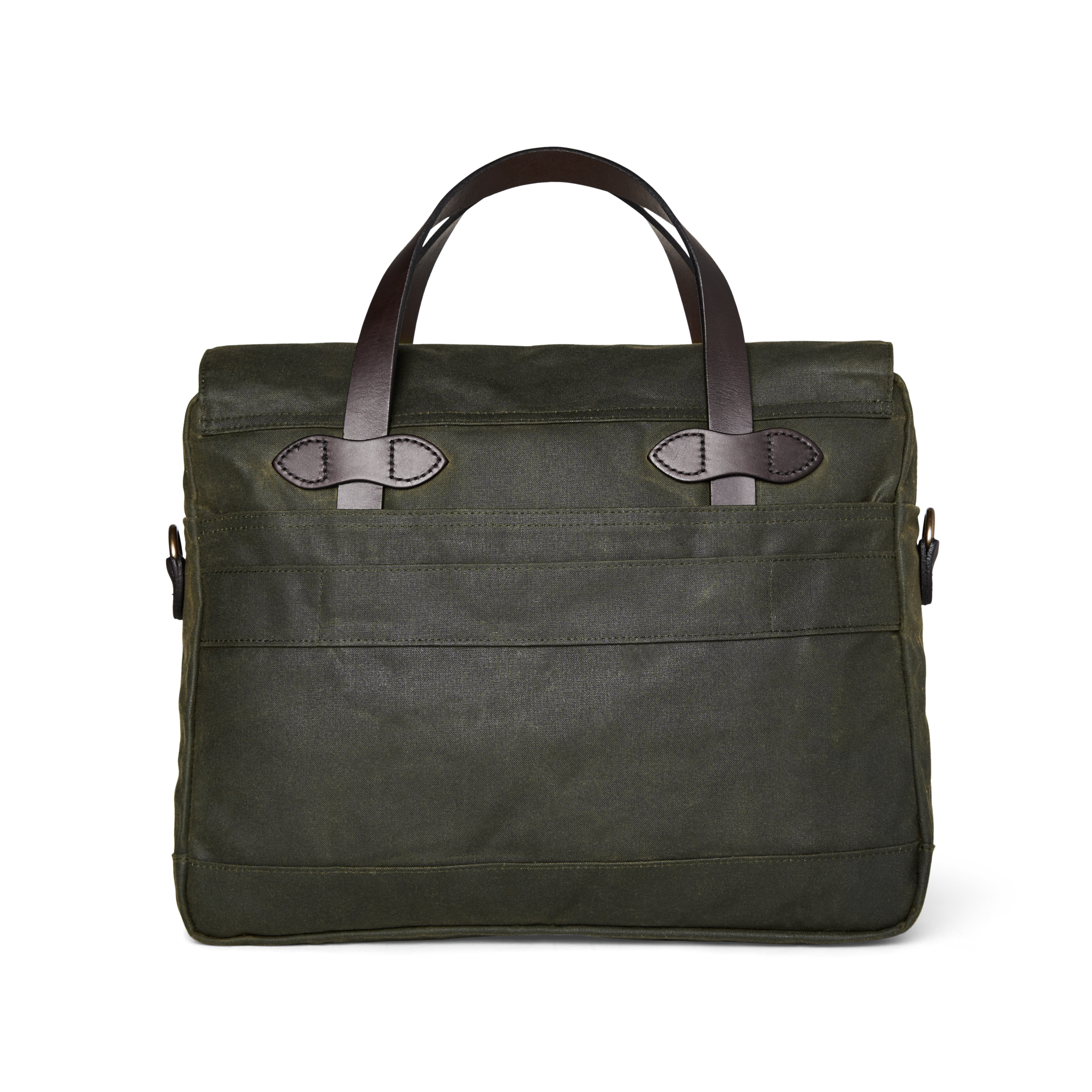 Alternate view of the Cozyhomegoodmark 24 Hour Tin Cloth Briefcase - Otter Green