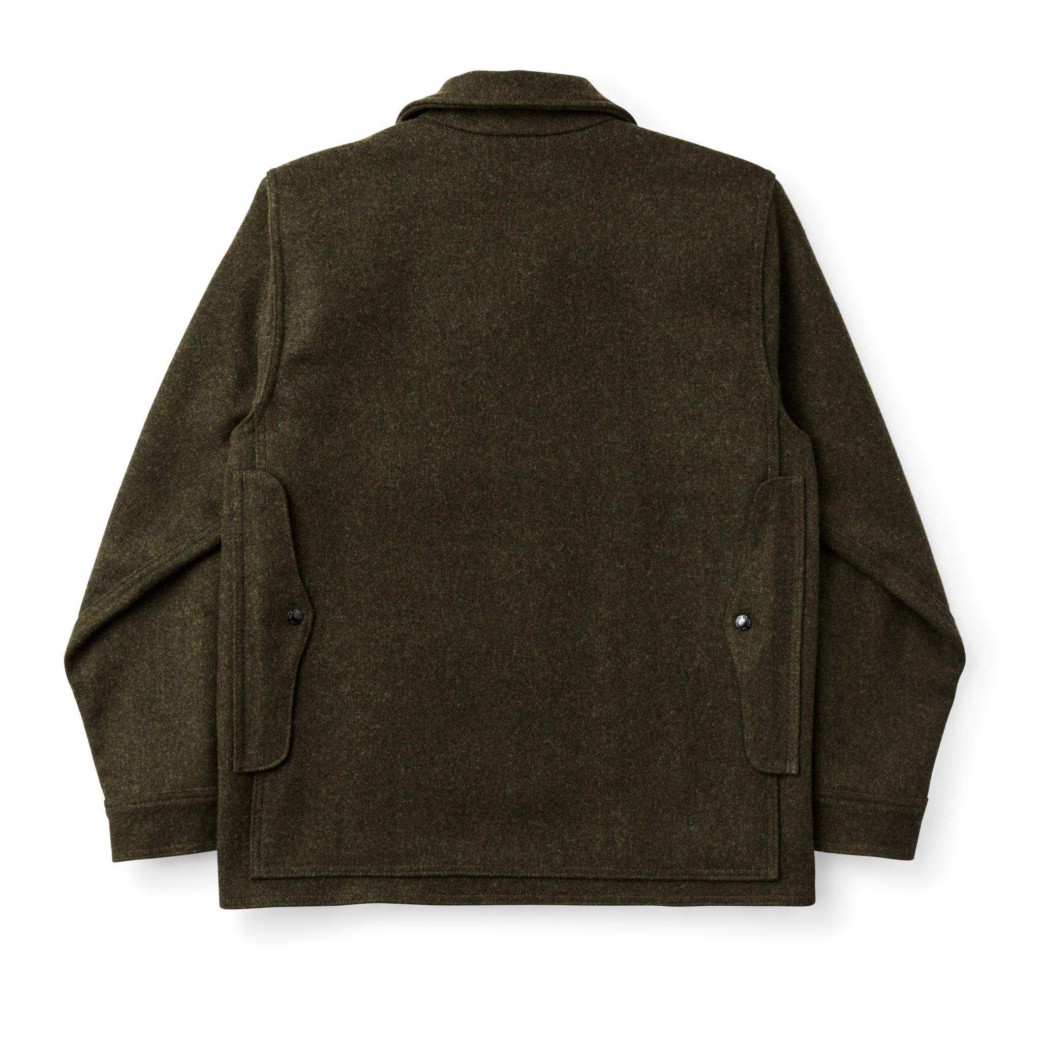 Alternate view of the Cozyhomegoodmark Mackinaw Wool Cruiser Jacket - Forest Green