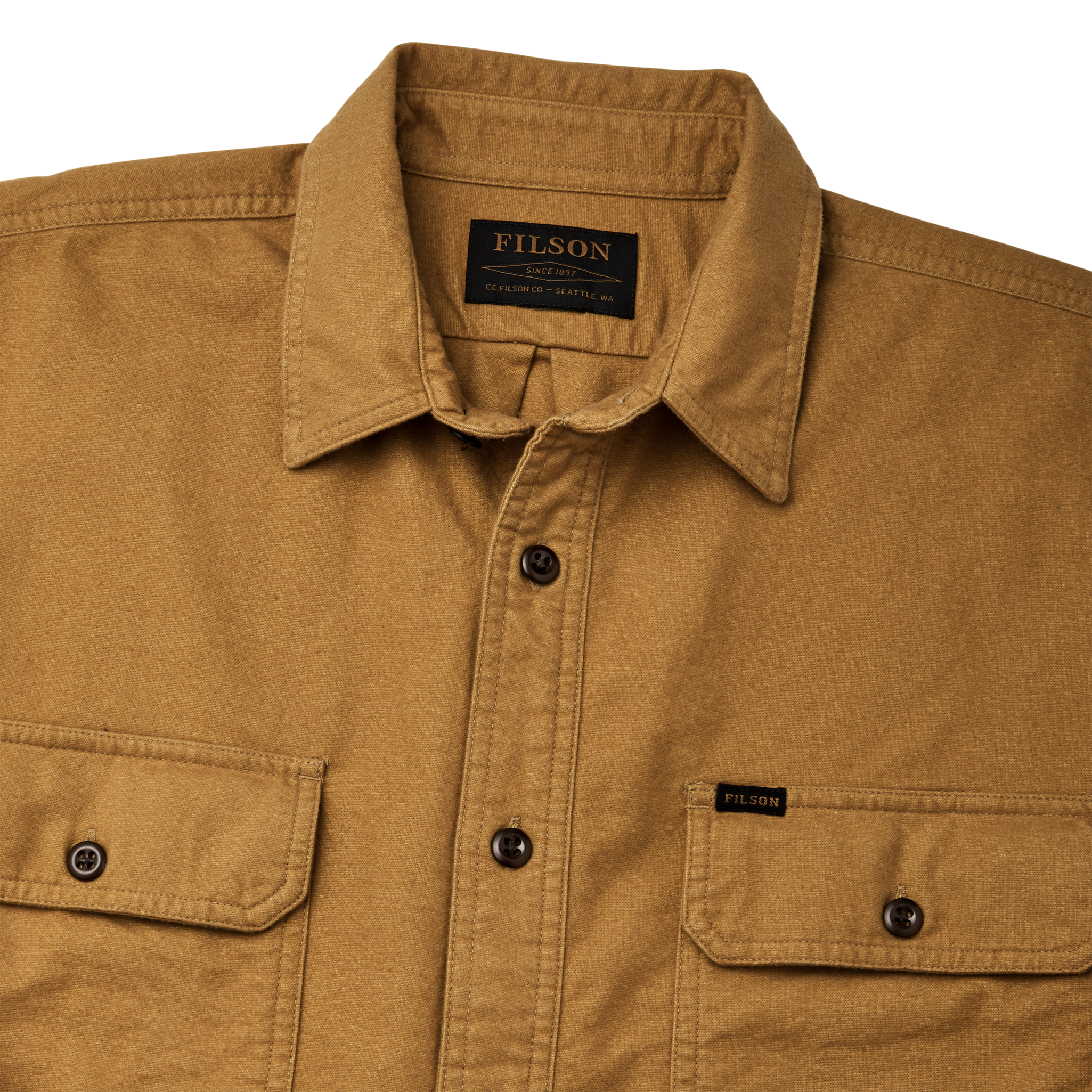 Alternate view of the Cozyhomegoodmark Field Flannel Shirt - Nubuck Tan
