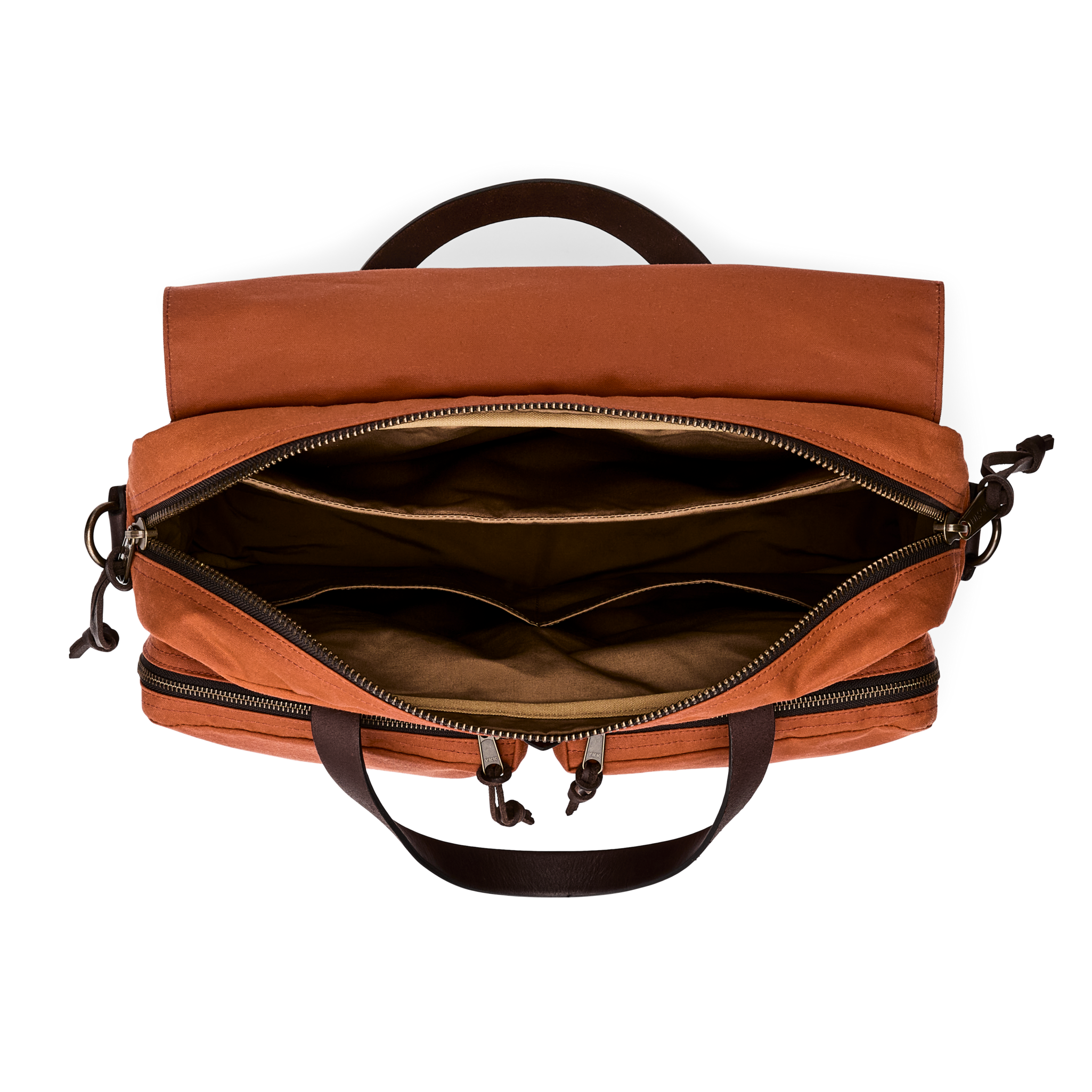 Alternate view of the Cozyhomegoodmark 24 Hour Tin Cloth Briefcase - Rust