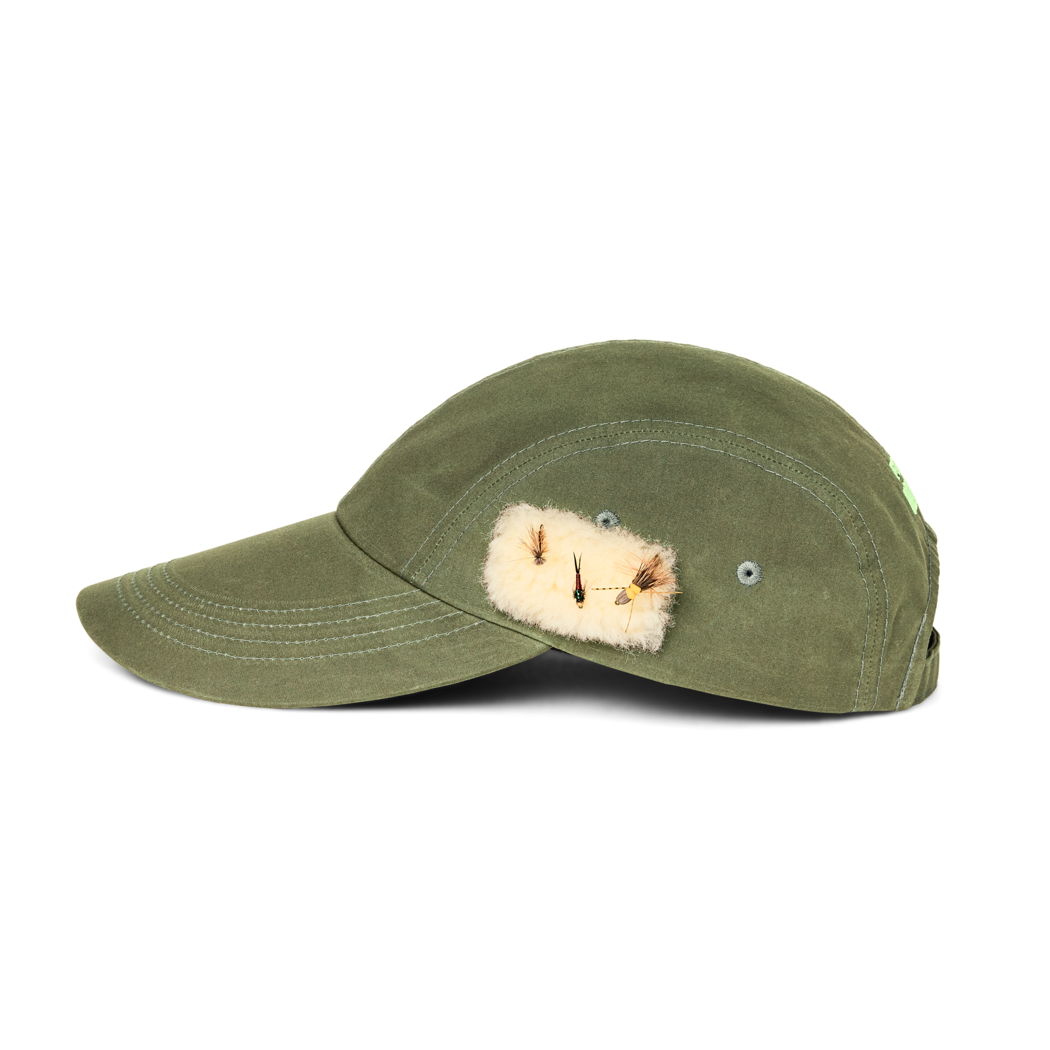 Alternate view of the Cozyhomegoodmark Cozyhomegoodmark X Housefly Ranger Duckbill Cap - Otter Green