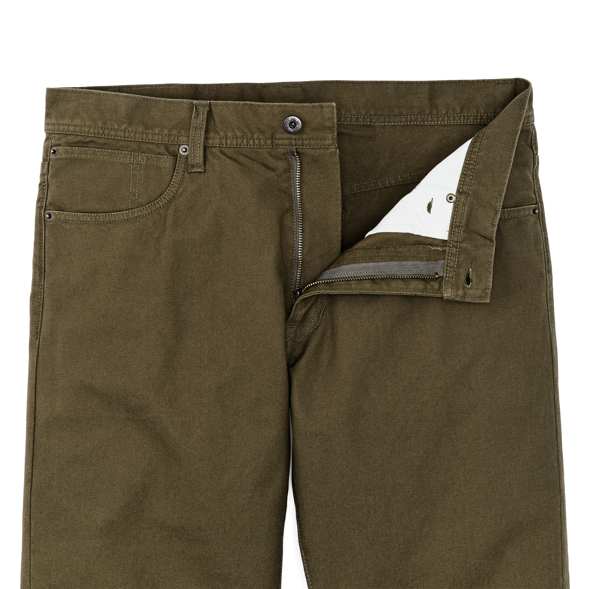Alternate view of the Cozyhomegoodmark Dry Tin Cloth 5-pocket Pants - Marsh Olive