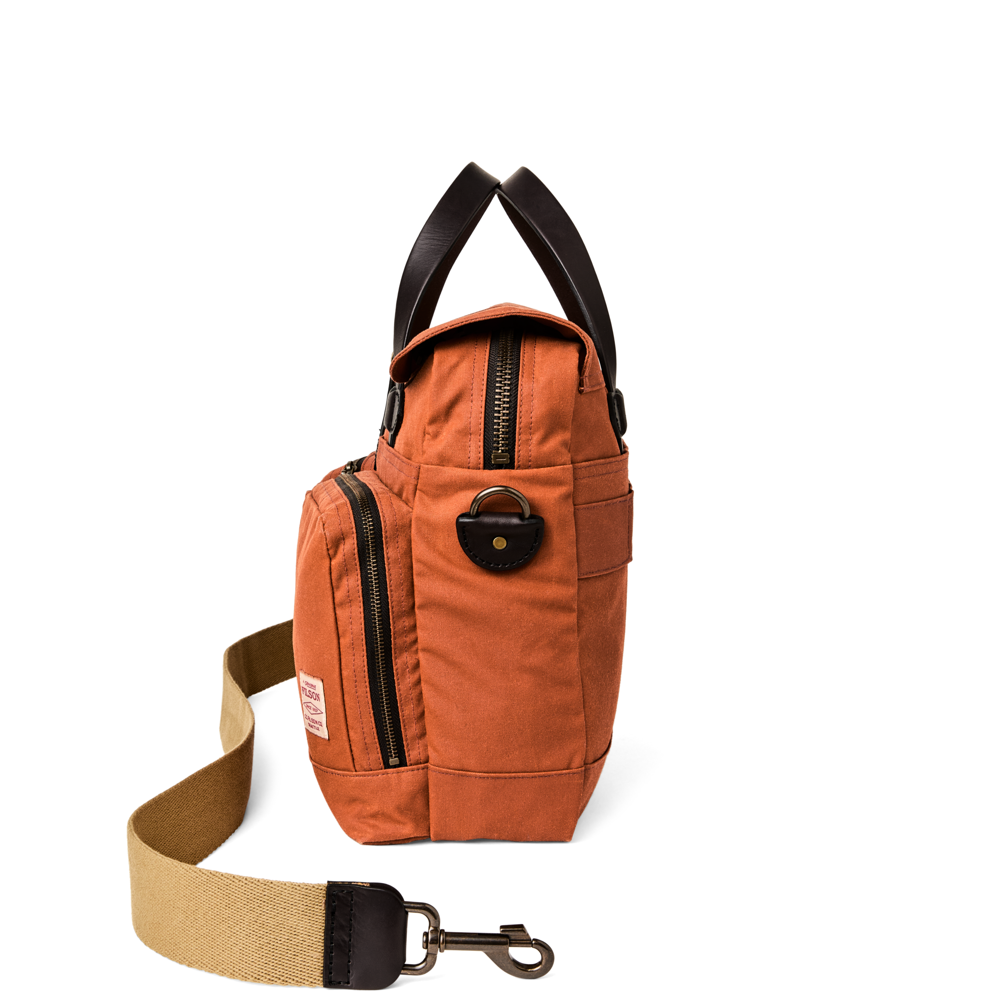 Alternate view of the Cozyhomegoodmark 24 Hour Tin Cloth Briefcase - Rust