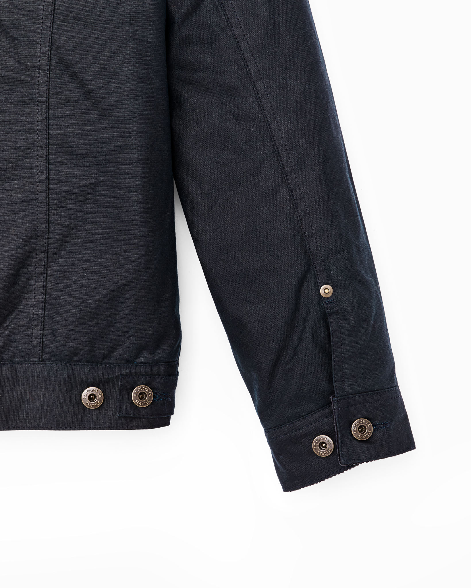 Alternate view of the Cozyhomegoodmark Insulated Short Cruiser Jacket - Harbor Blue