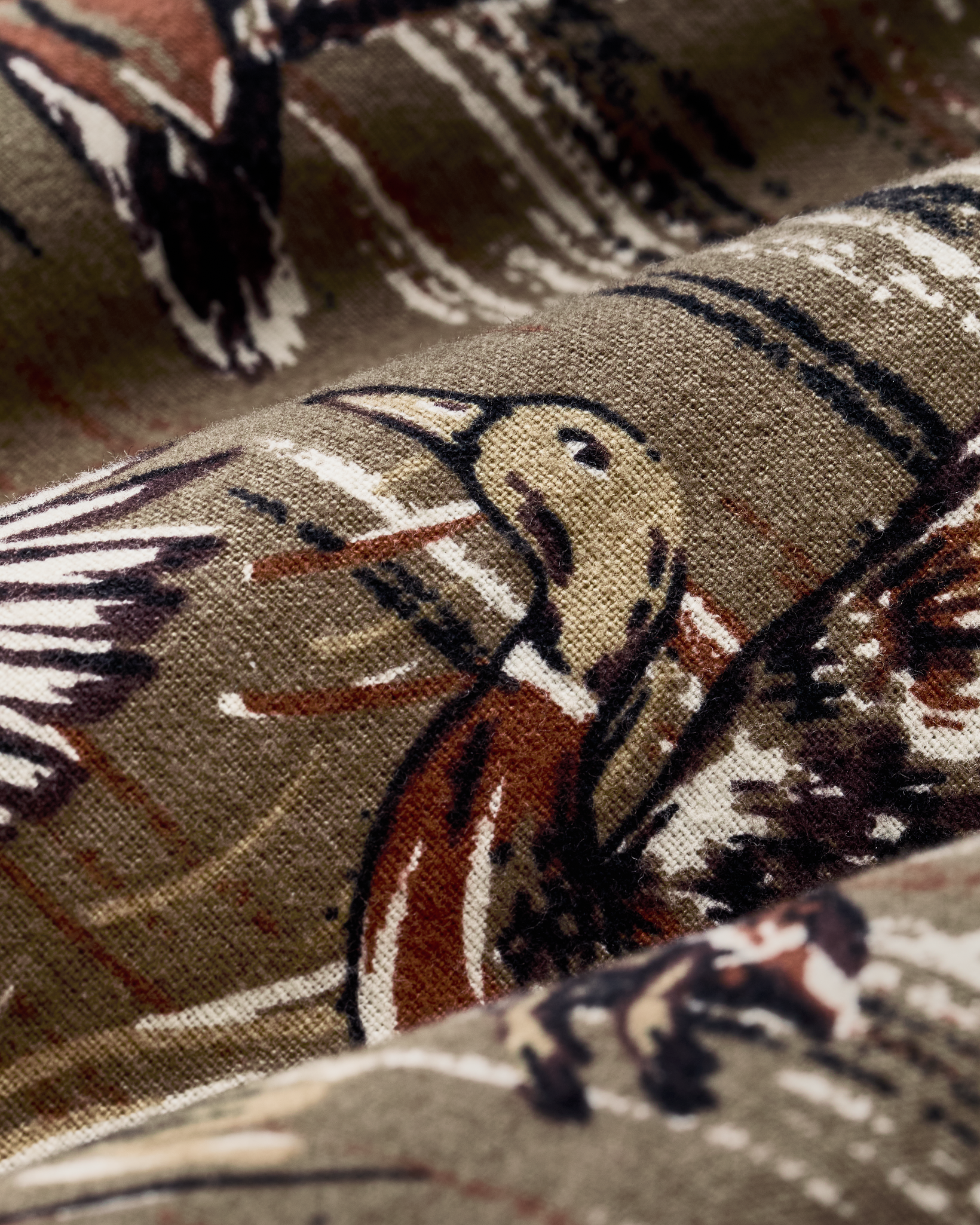 Alternate view of the Cozyhomegoodmark Field Flannel Shirt - Brown / Marsh Mallards