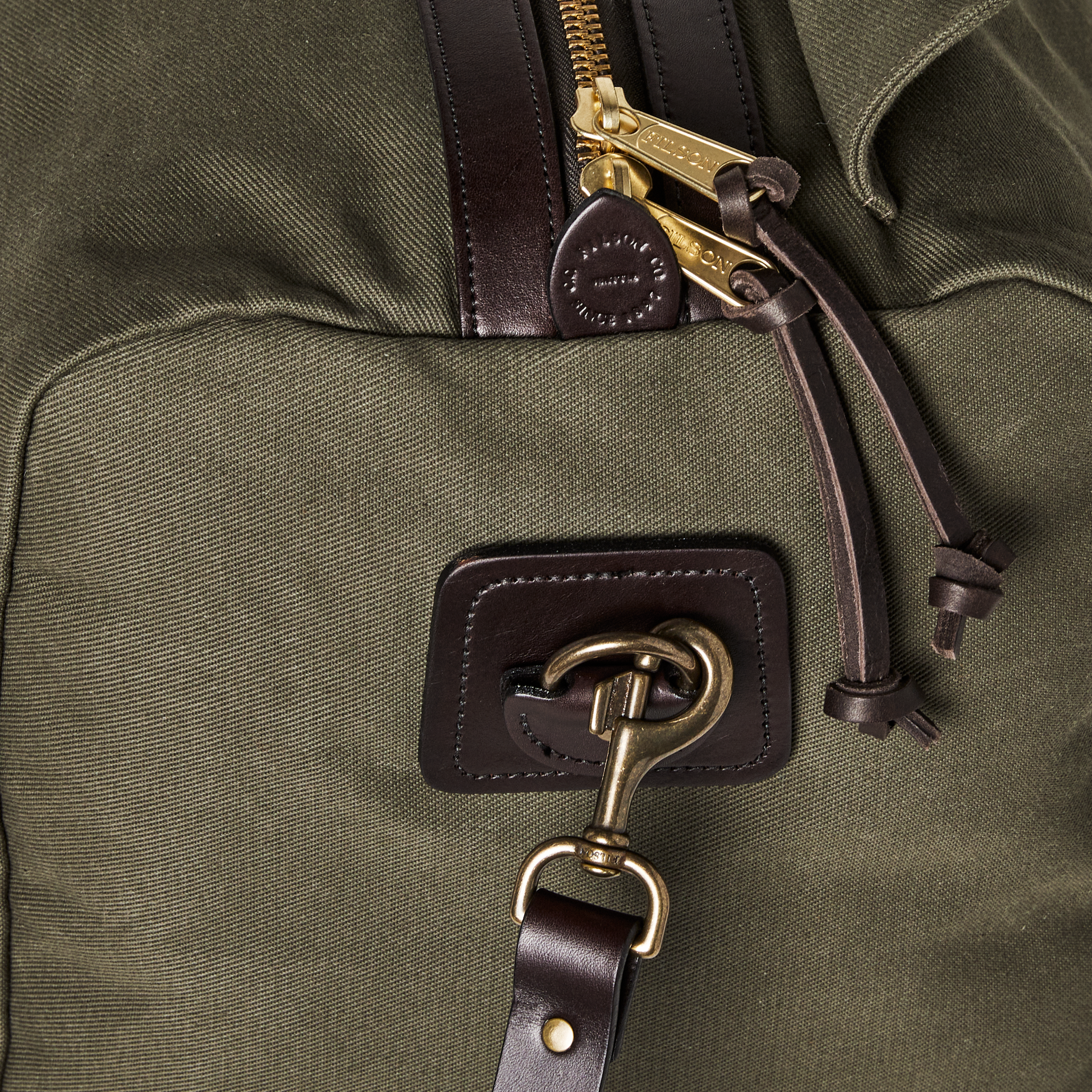 Alternate view of the Cozyhomegoodmark Medium Rugged Twill Duffle Bag - Otter Green