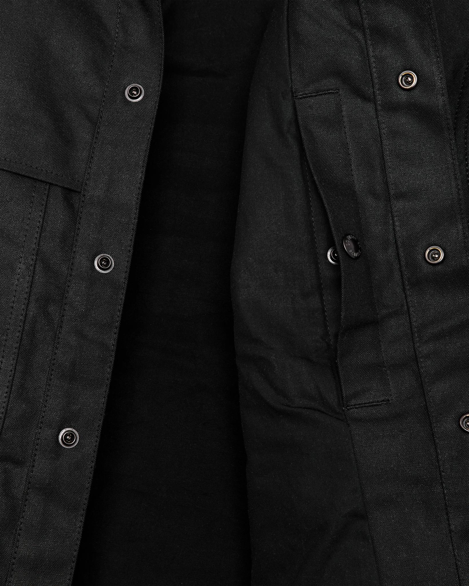 Alternate view of the Cozyhomegoodmark Lined Tin Cloth Cruiser Jacket - Black