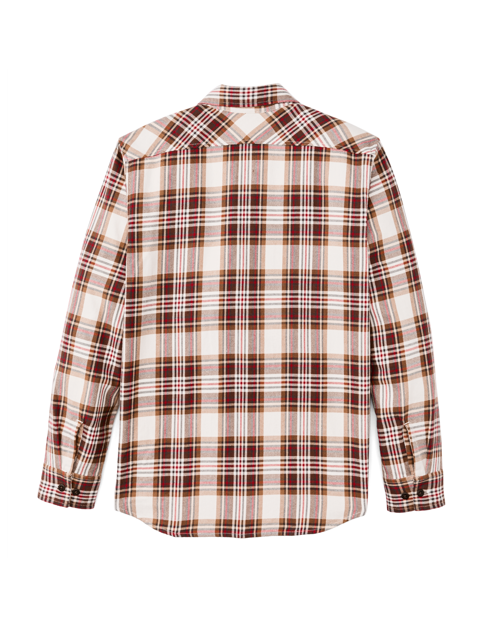 The Rangeland Flannel Shirt - Red / Brown Plaid