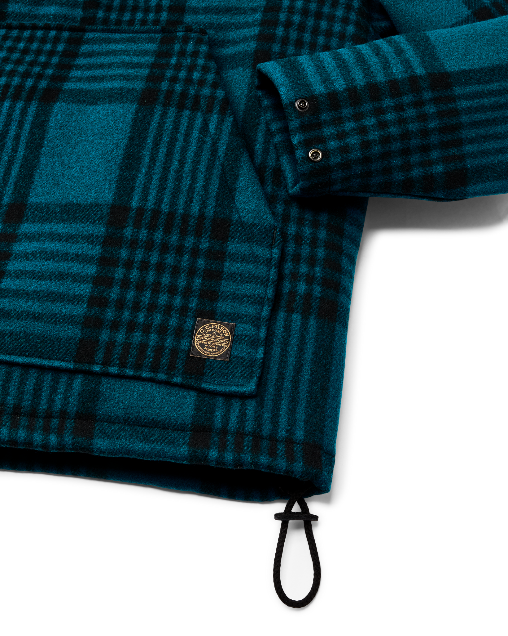 Mackinaw Wool Anorak - Blue / Black Plaid