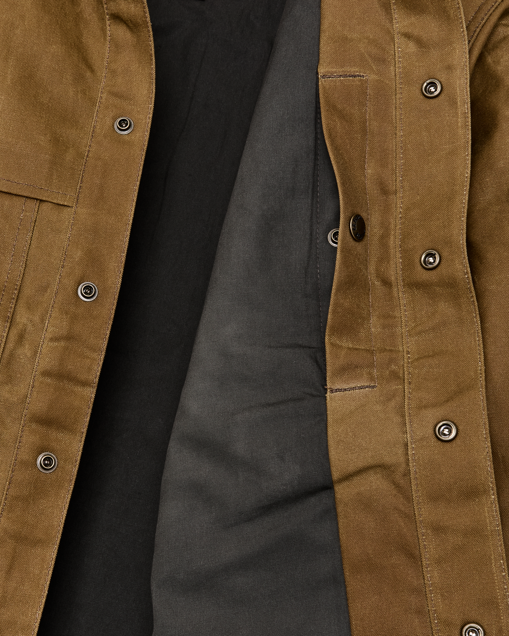 Lined Tin Cloth Cruiser Jacket - Dark Tan