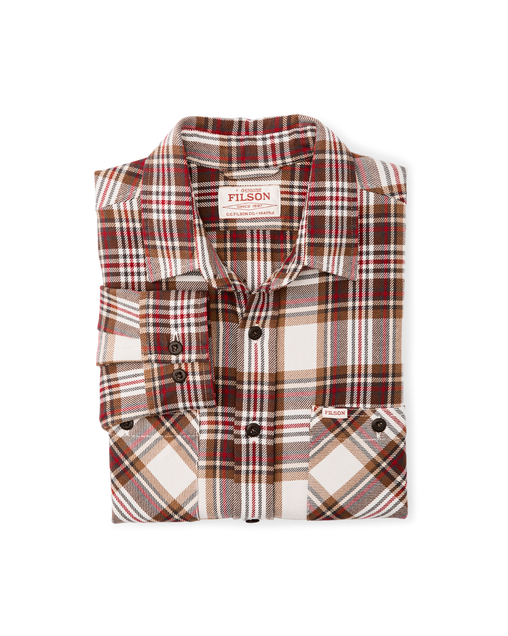 The Rangeland Flannel Shirt - Red / Brown Plaid