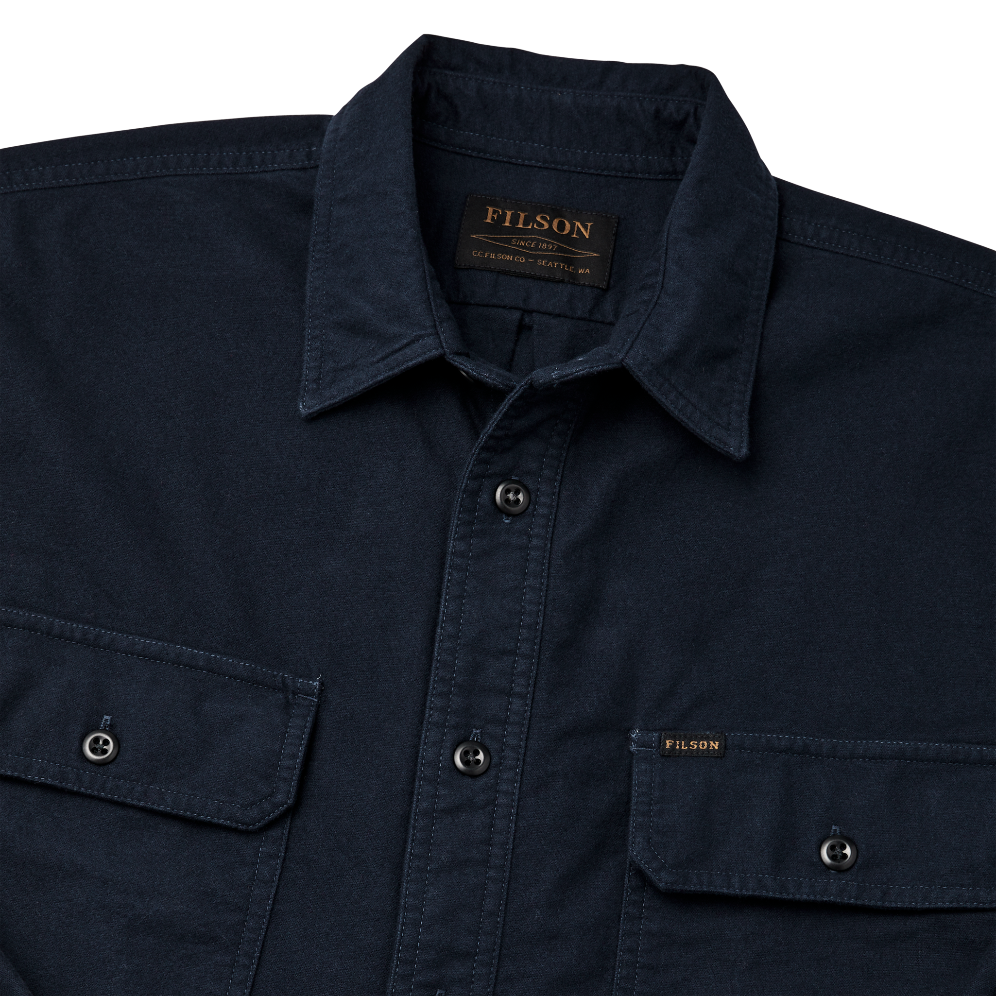 Alternate view of the Cozyhomegoodmark Field Flannel Shirt - Night Blue