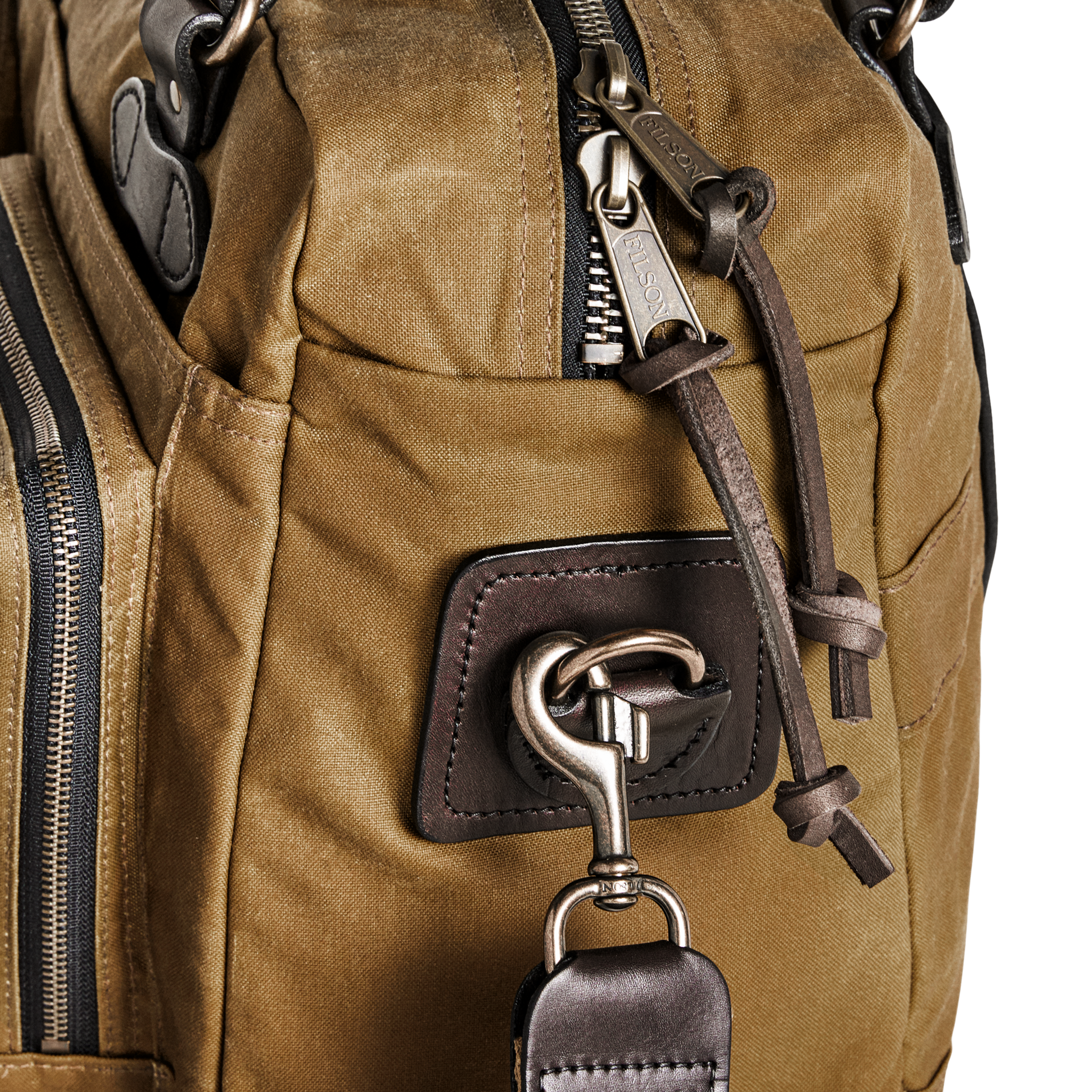 Alternate view of the Cozyhomegoodmark 48 Hour Tin Cloth Duffle Bag - Dark Tan