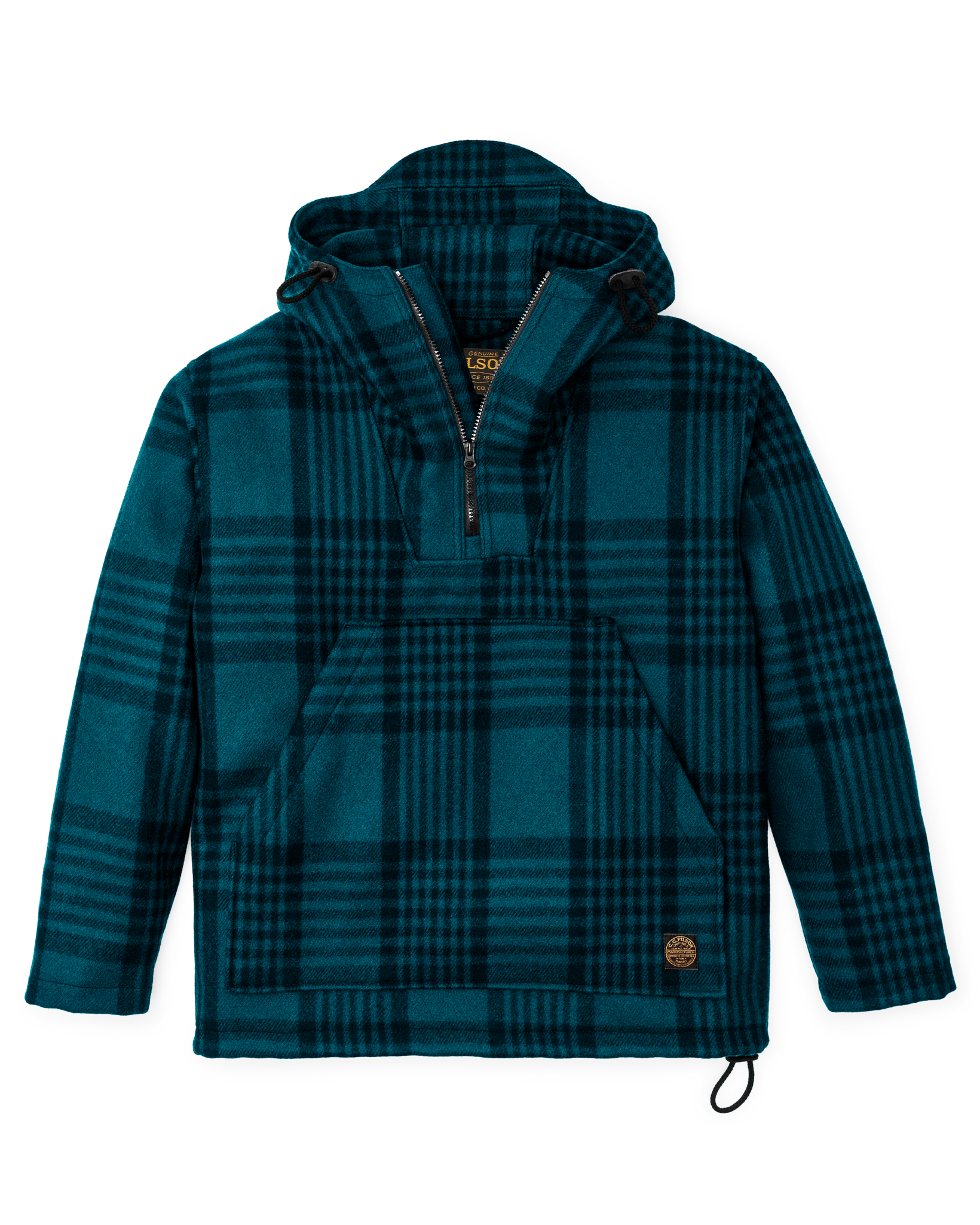 Mackinaw Wool Anorak - Blue / Black Plaid