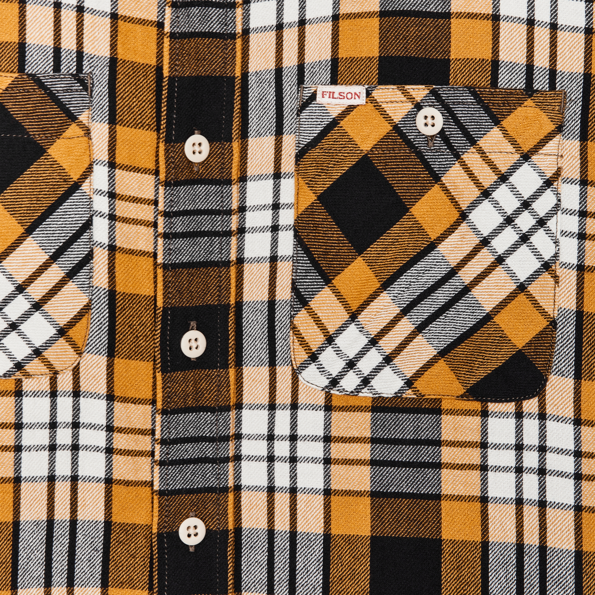 Alternate view of the Cozyhomegoodmark The Rangeland Flannel Shirt - Yellow / Faded Black Plaid