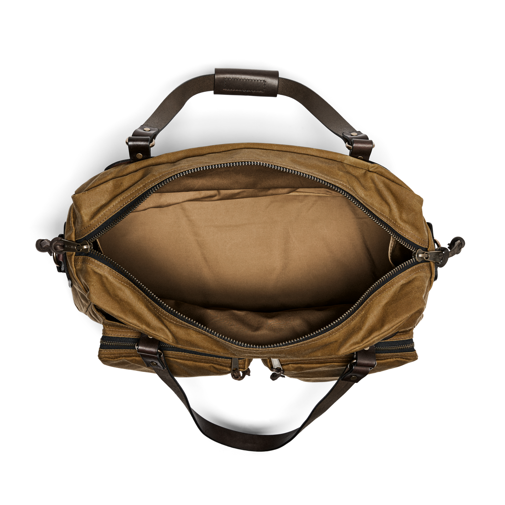 Alternate view of the Cozyhomegoodmark 48 Hour Tin Cloth Duffle Bag - Dark Tan