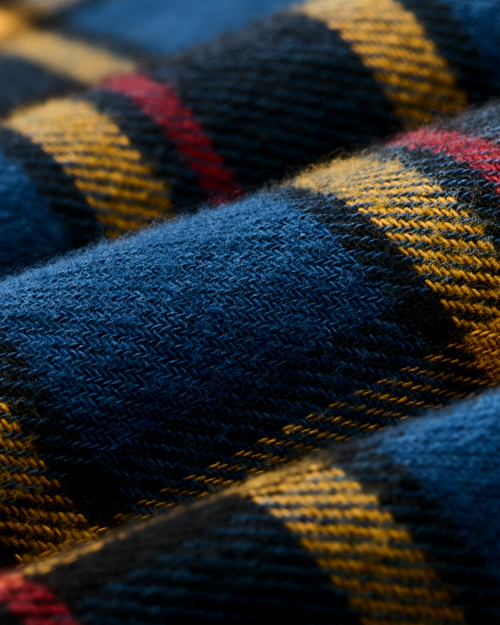 The Rangeland Flannel Shirt - Blue / Yellow / Multi Plaid