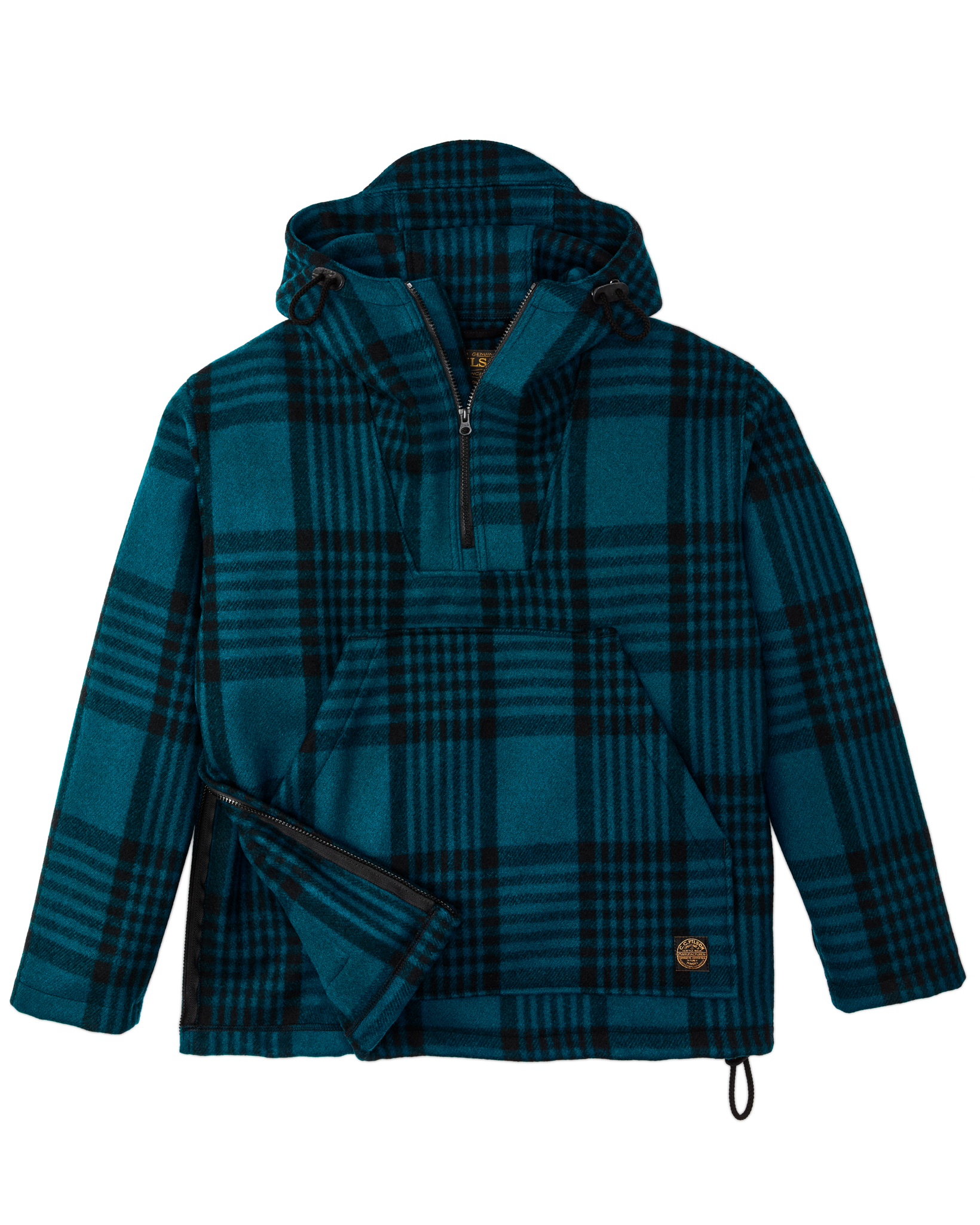 Mackinaw Wool Anorak - Blue / Black Plaid