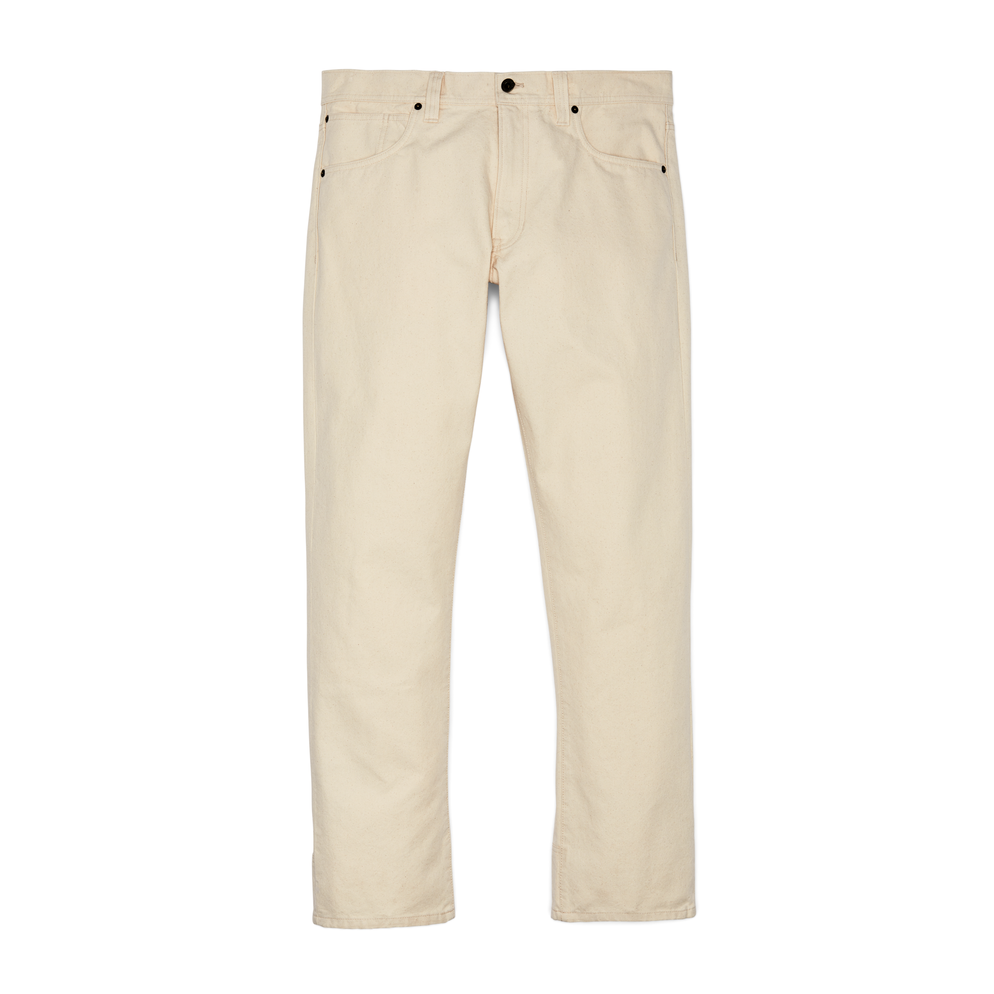 Front-facing image of the Cozyhomegoodmark Dry Tin Cloth 5-pocket Pants - Natural Seed