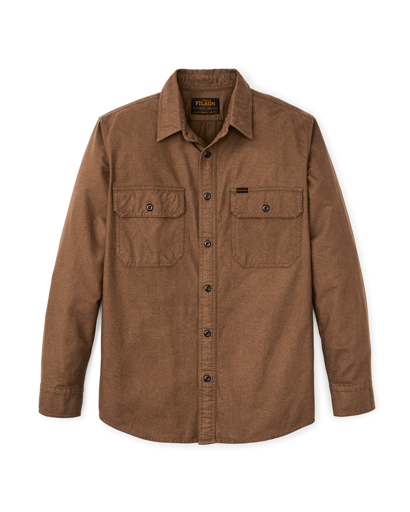 Front-facing image of the Cozyhomegoodmark Field Flannel Shirt - Partridge