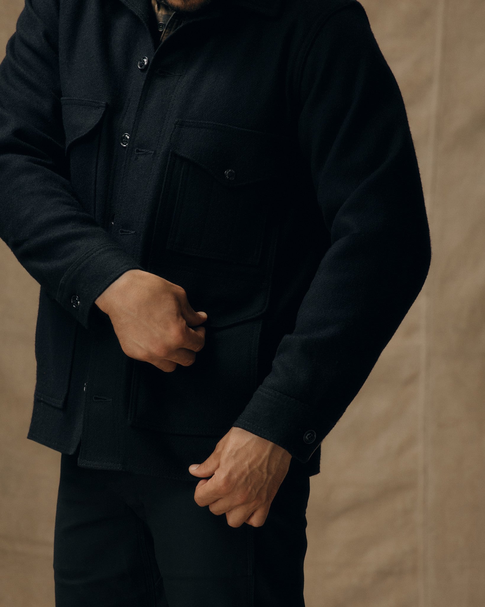 Samir is 6'2" wearing a size Medium