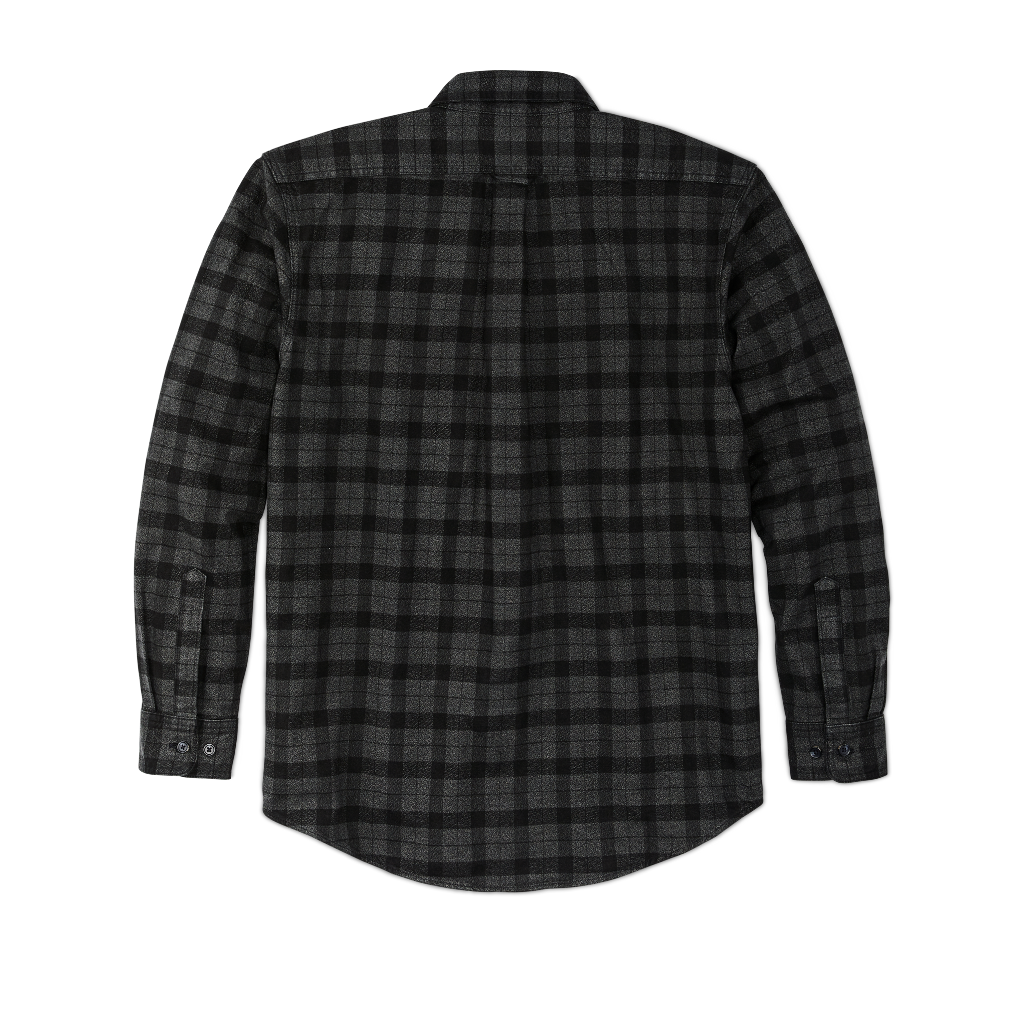 Alternate view of the Cozyhomegoodmark Alaskan Guide Shirt - Heather Gray/black Plaid