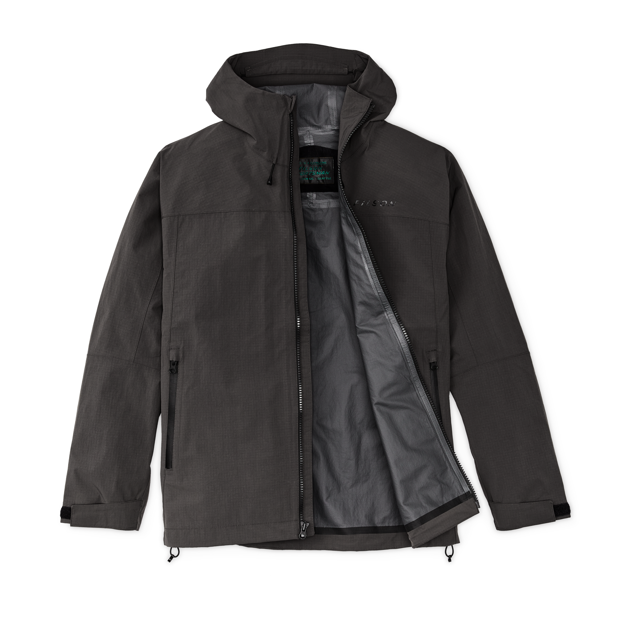 Alternate view of the Cozyhomegoodmark Swiftwater Rain Jacket - Raven