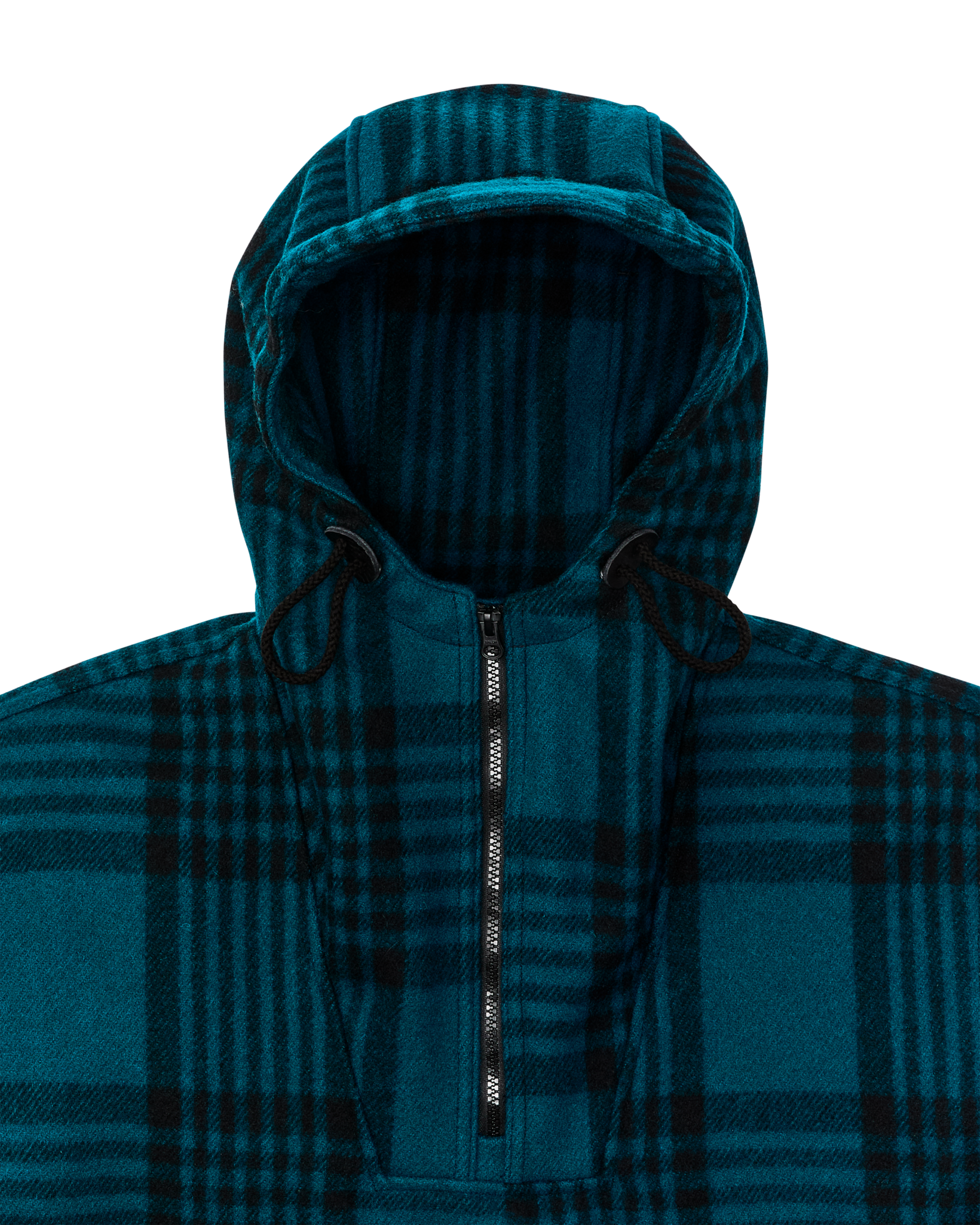 Mackinaw Wool Anorak - Blue / Black Plaid