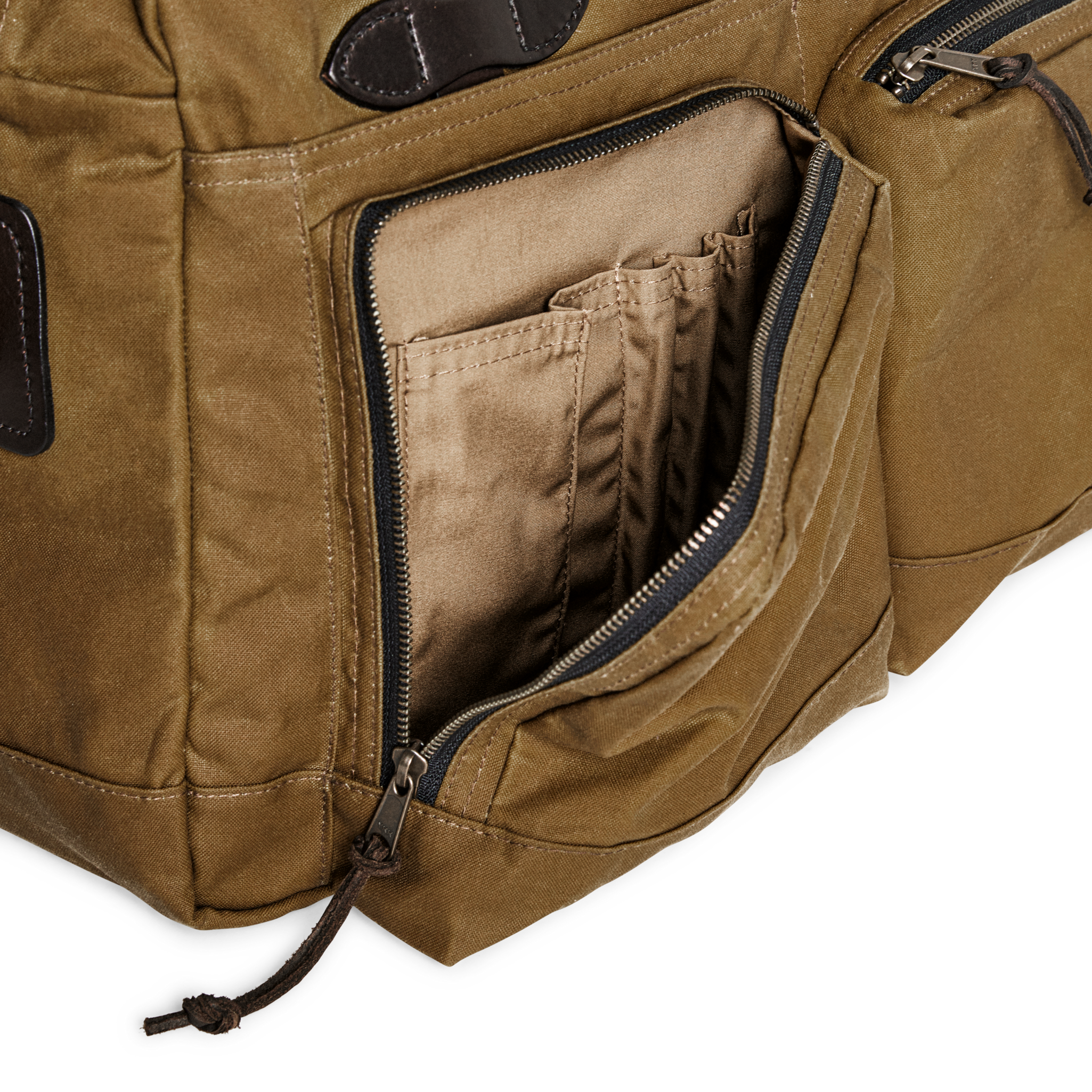 Alternate view of the Cozyhomegoodmark 48 Hour Tin Cloth Duffle Bag - Dark Tan