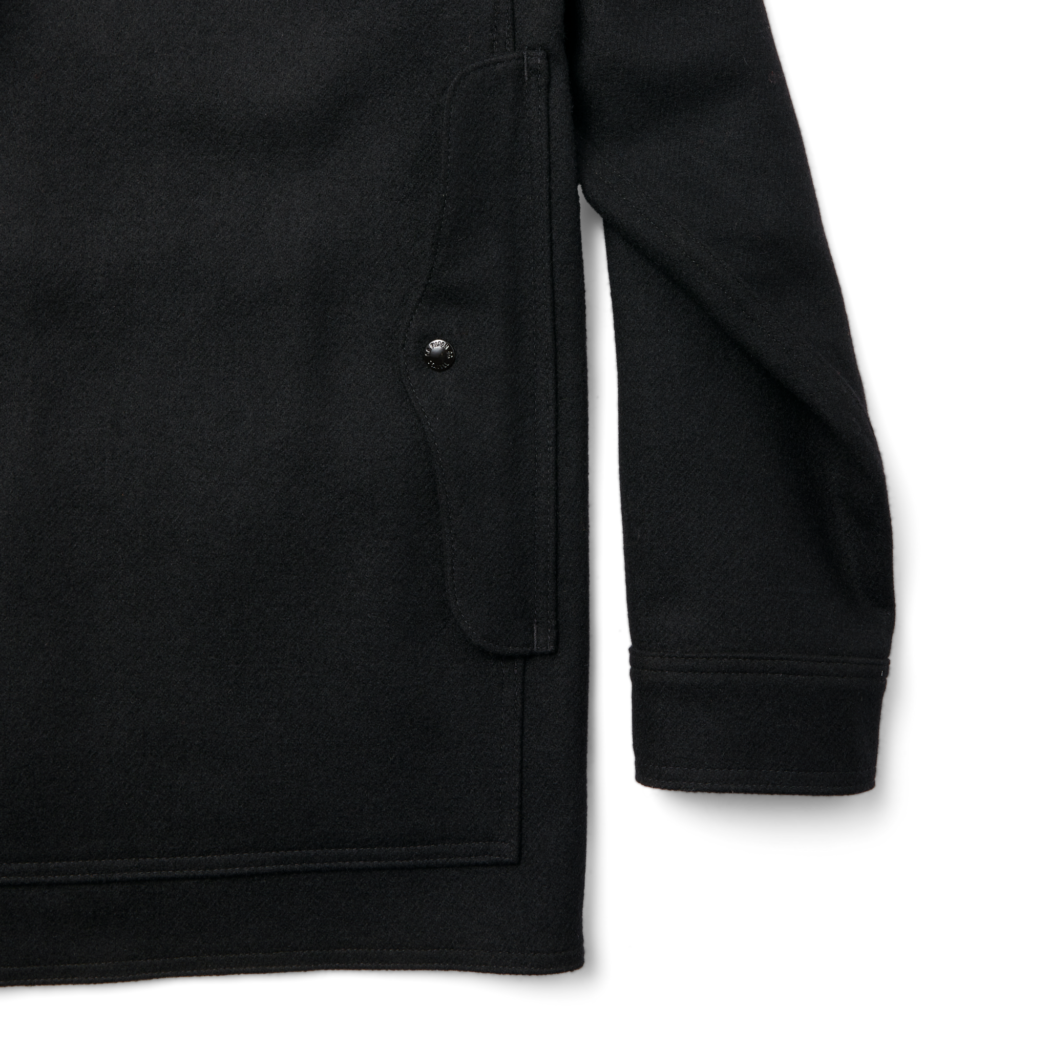 Alternate view of the Cozyhomegoodmark Mackinaw Wool Cruiser Jacket - Dark Navy / Solid