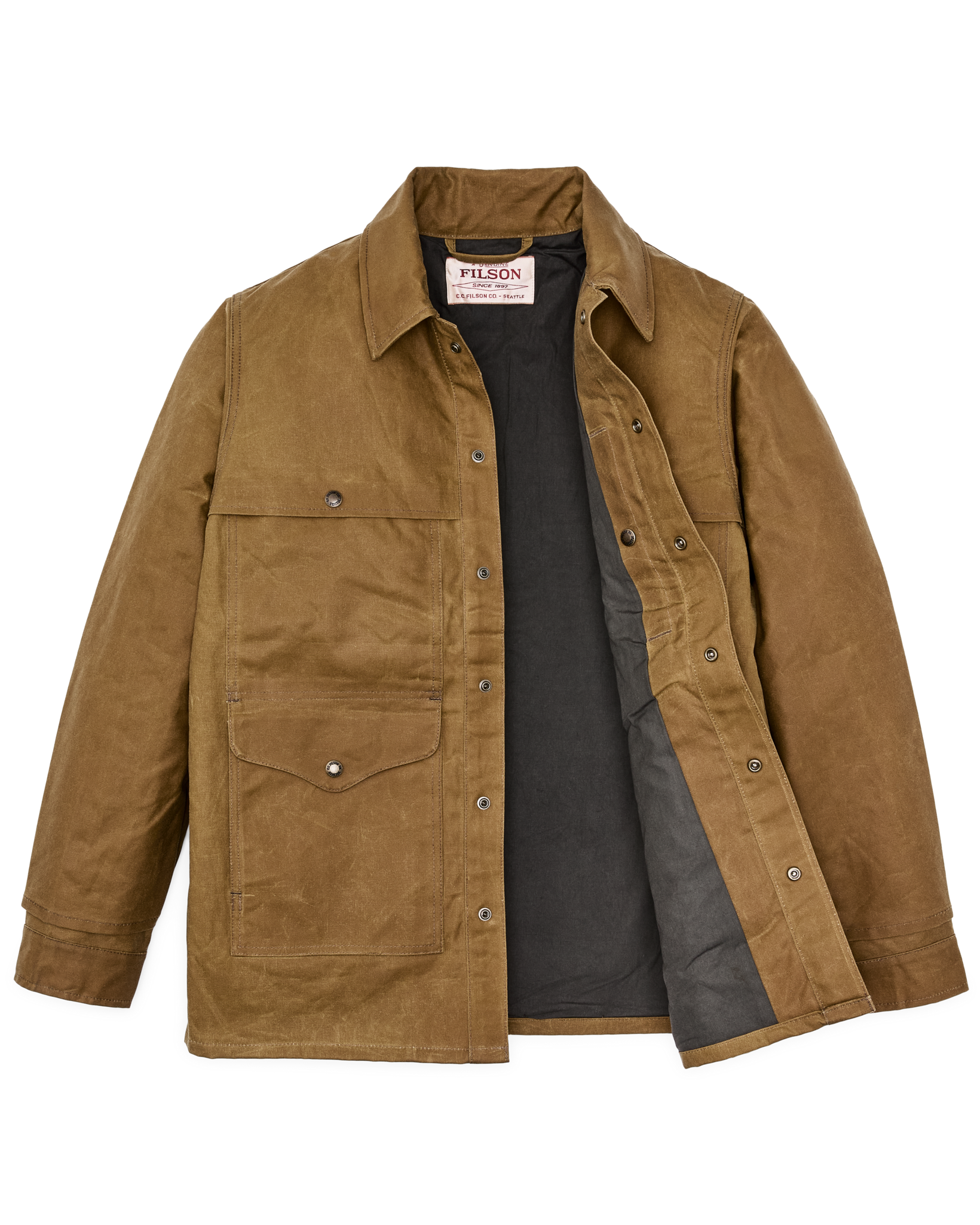 Lined Tin Cloth Cruiser Jacket - Dark Tan