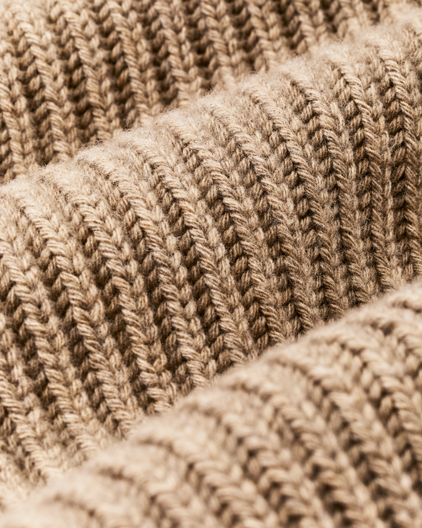 Bristol Shawl Neck Sweater  - Oatmeal Heather / Flame Stripe