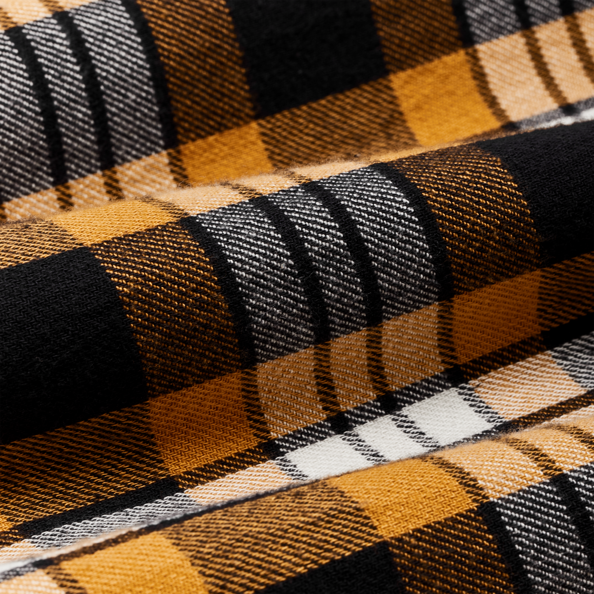 Alternate view of the Cozyhomegoodmark The Rangeland Flannel Shirt - Yellow / Faded Black Plaid