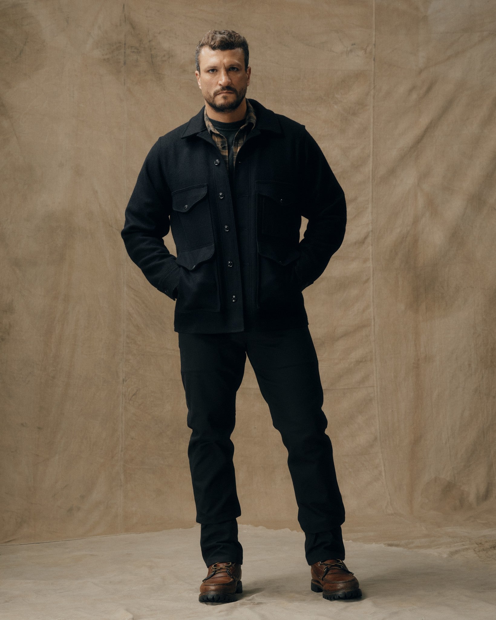 Samir is 6'2" wearing a size Medium