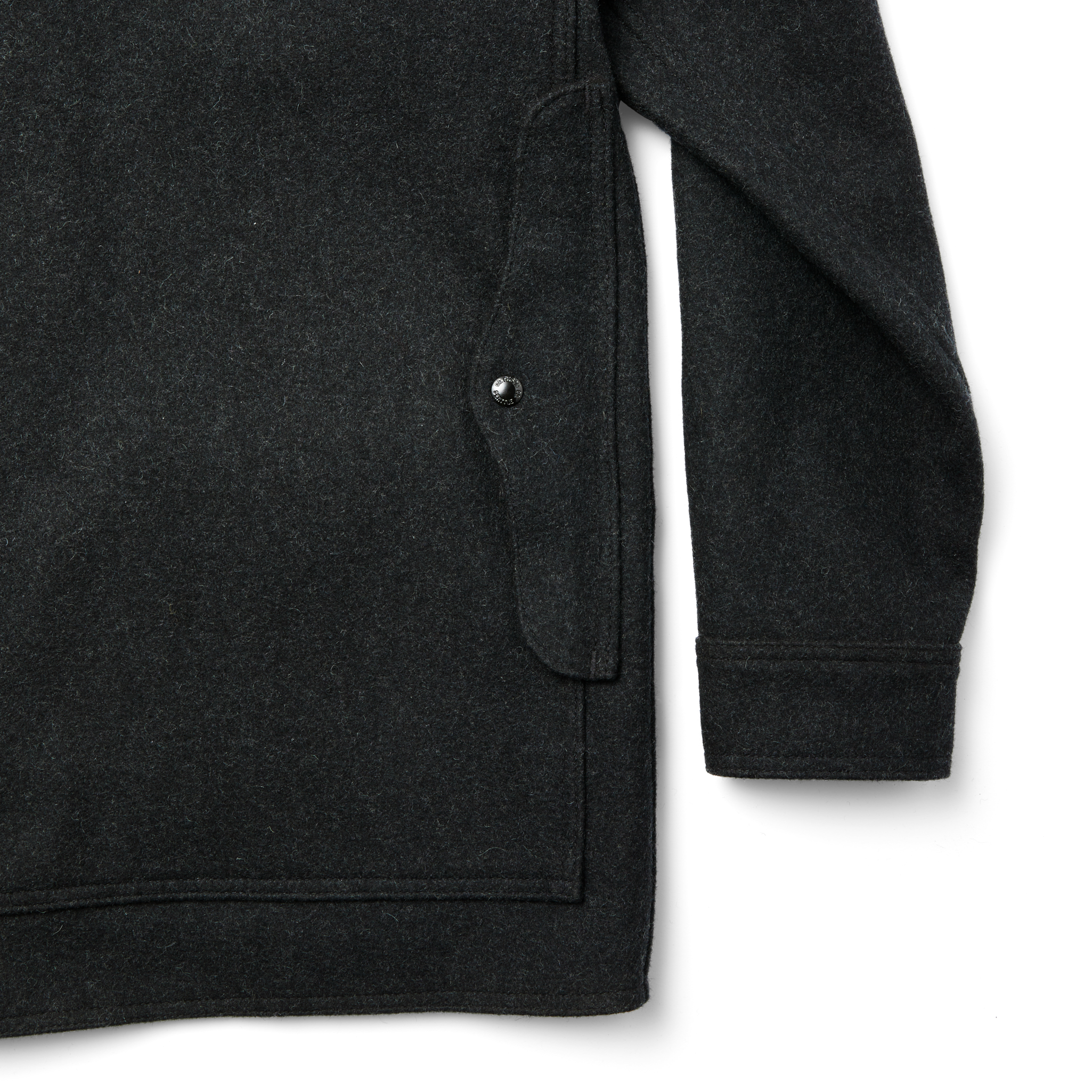 Alternate view of the Cozyhomegoodmark Mackinaw Wool Cruiser Jacket - Charcoal