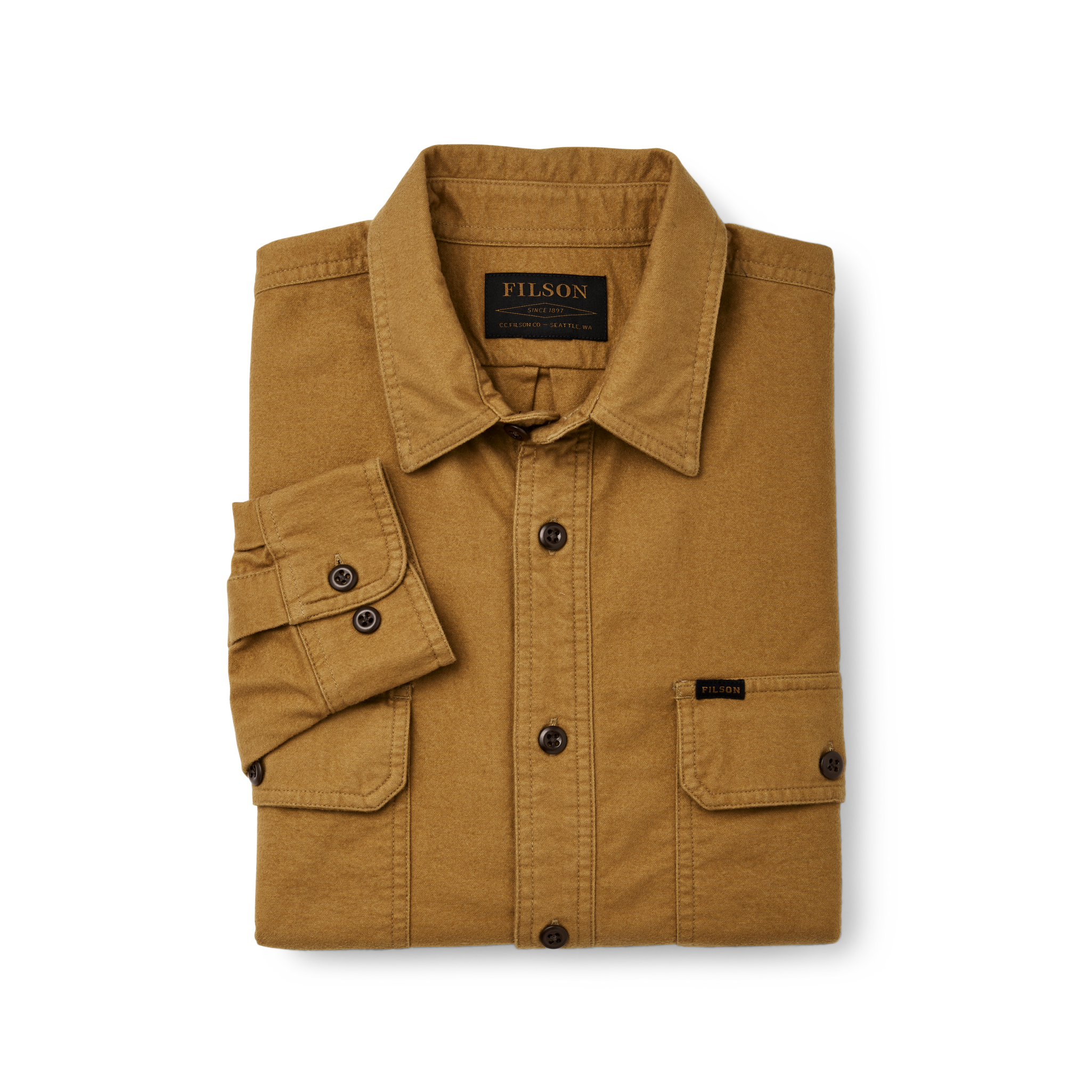 Alternate view of the Cozyhomegoodmark Field Flannel Shirt - Nubuck Tan