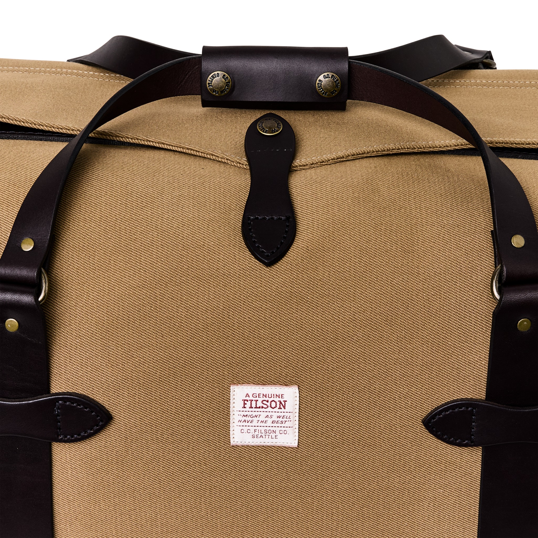 Alternate view of the Cozyhomegoodmark Medium Rugged Twill Duffle Bag - Tan