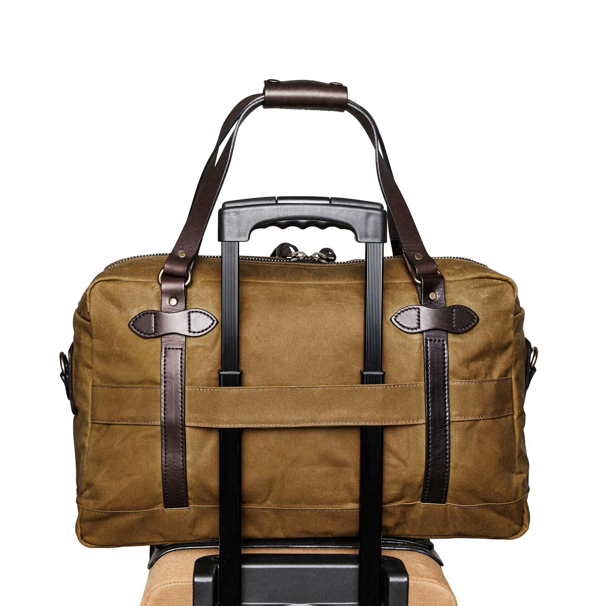 Alternate view of the Cozyhomegoodmark 48 Hour Tin Cloth Duffle Bag - Dark Tan