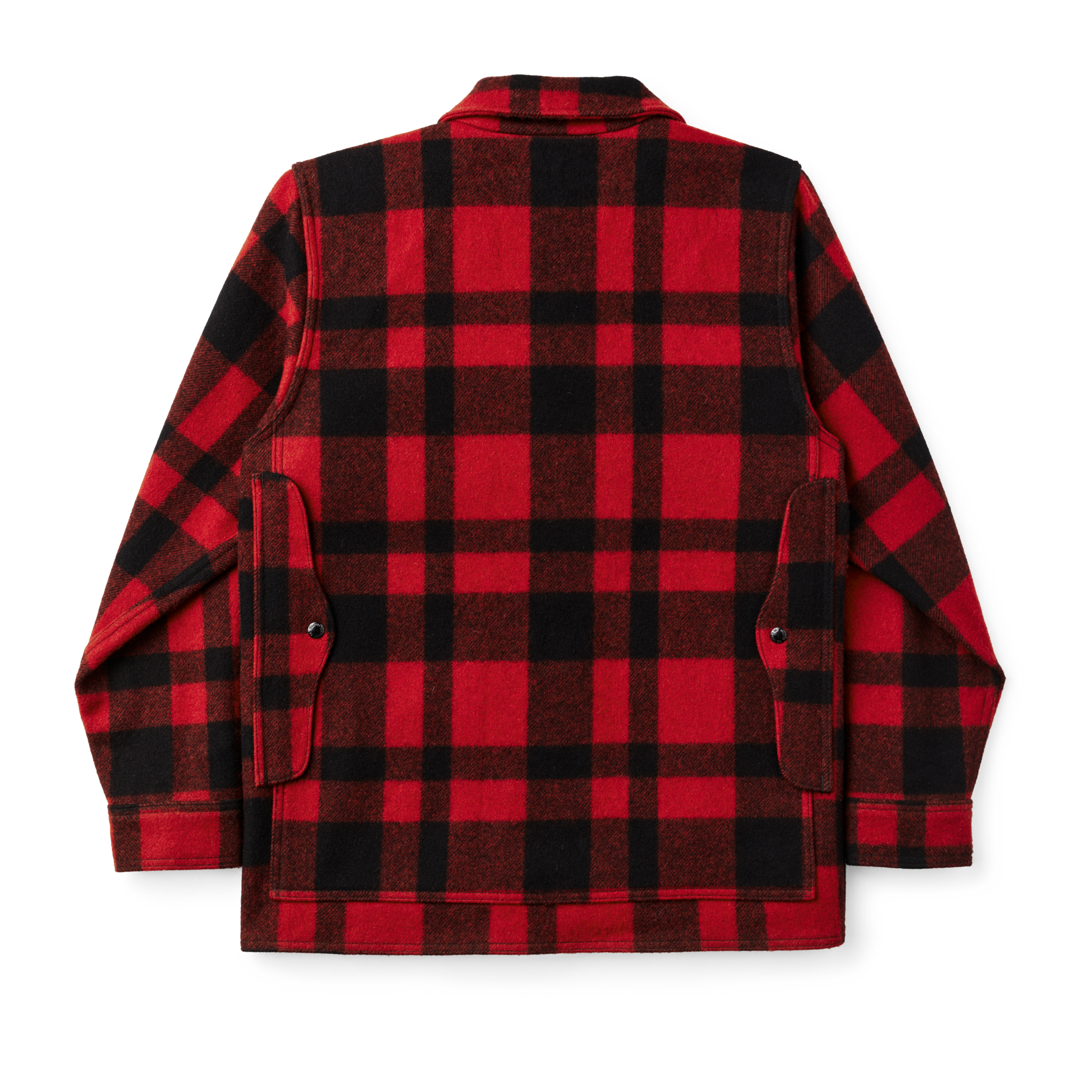 Alternate view of the Cozyhomegoodmark Mackinaw Wool Cruiser Jacket - Red/black Plaid