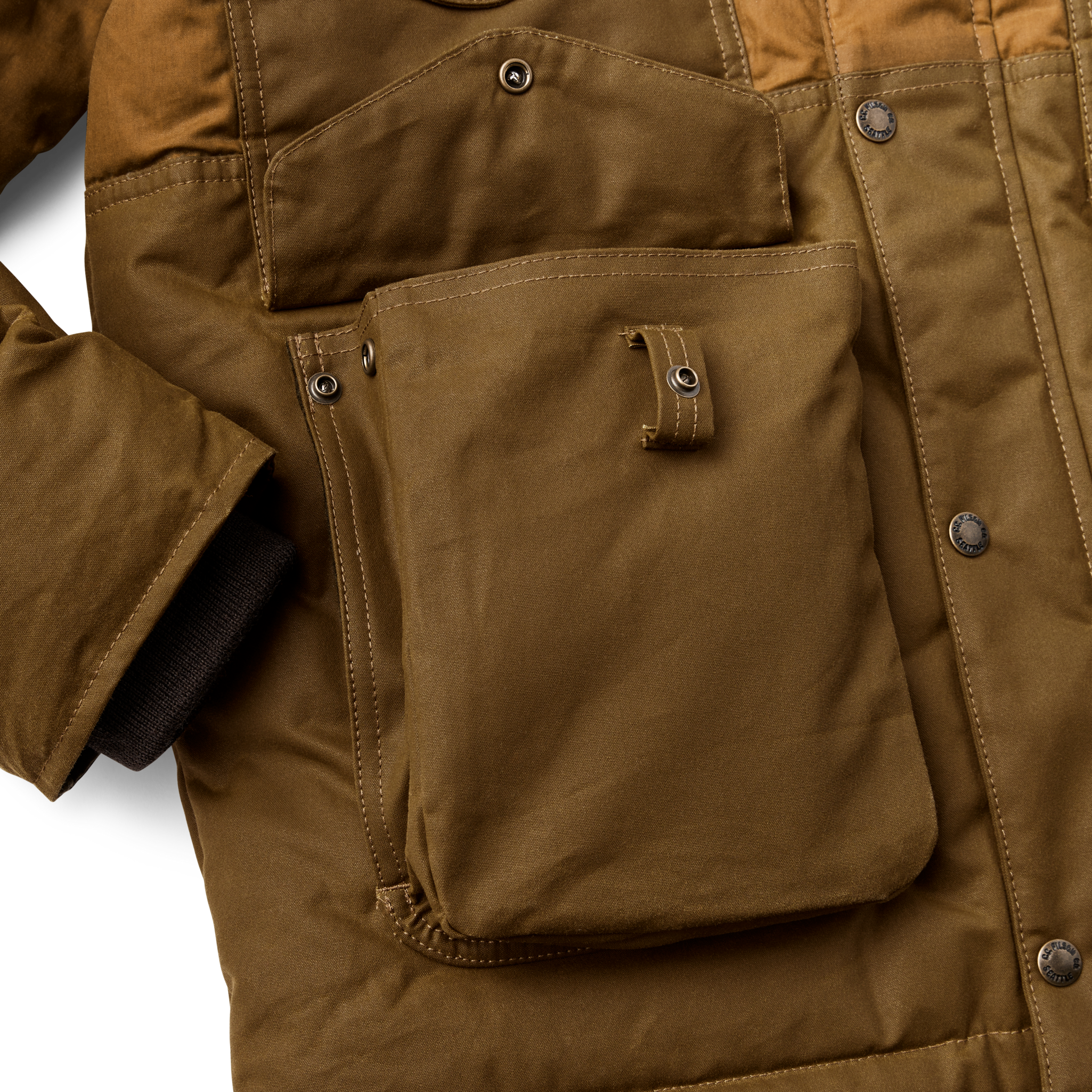 Alternate view of the Cozyhomegoodmark Down Cruiser Jacket - Dark Tan